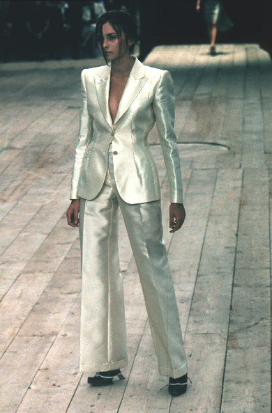 Alexander McQueen 1999 Cut-out Skirt Suit