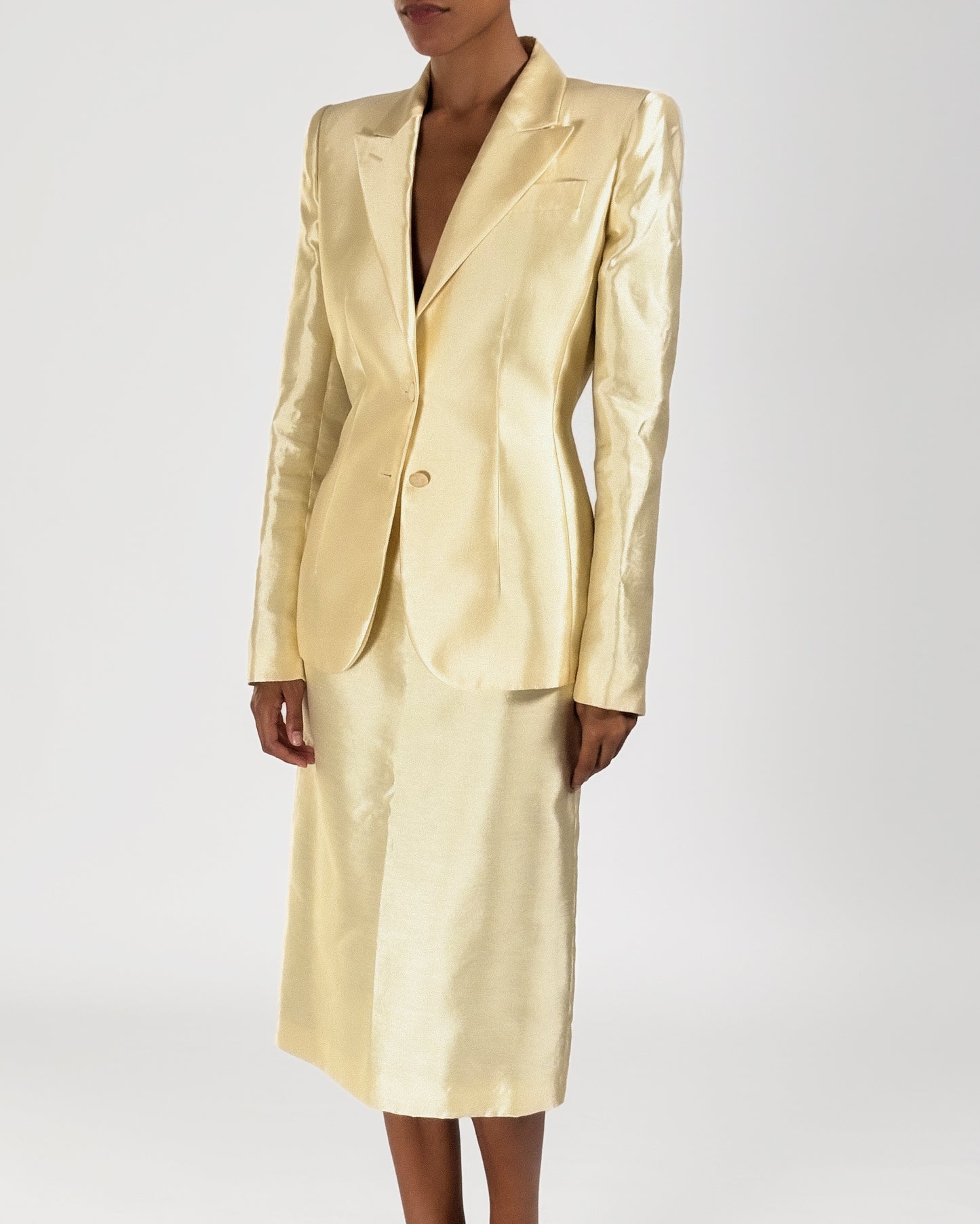 Alexander McQueen 1999 Cut-out Skirt Suit