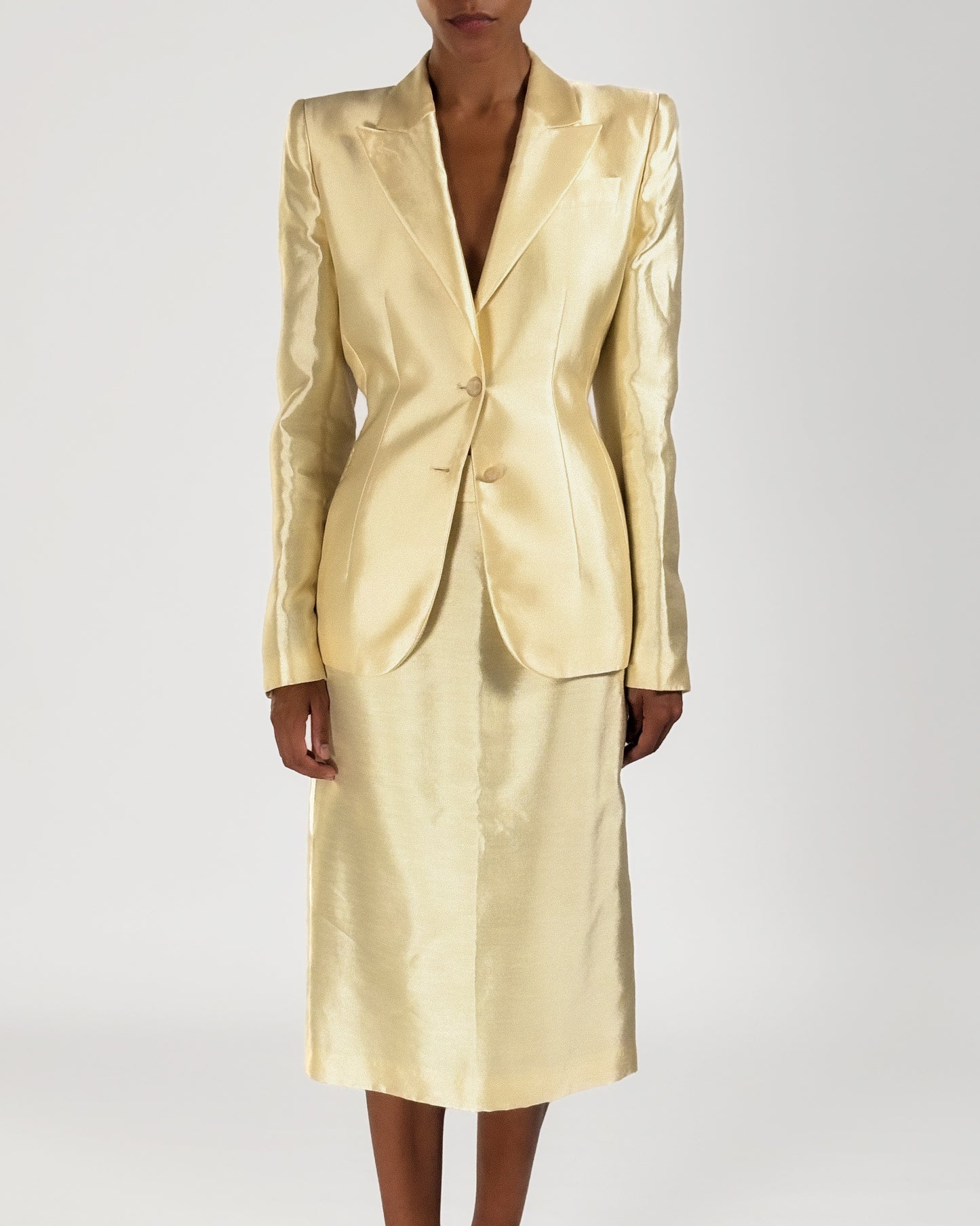 Alexander McQueen 1999 Cut-out Skirt Suit