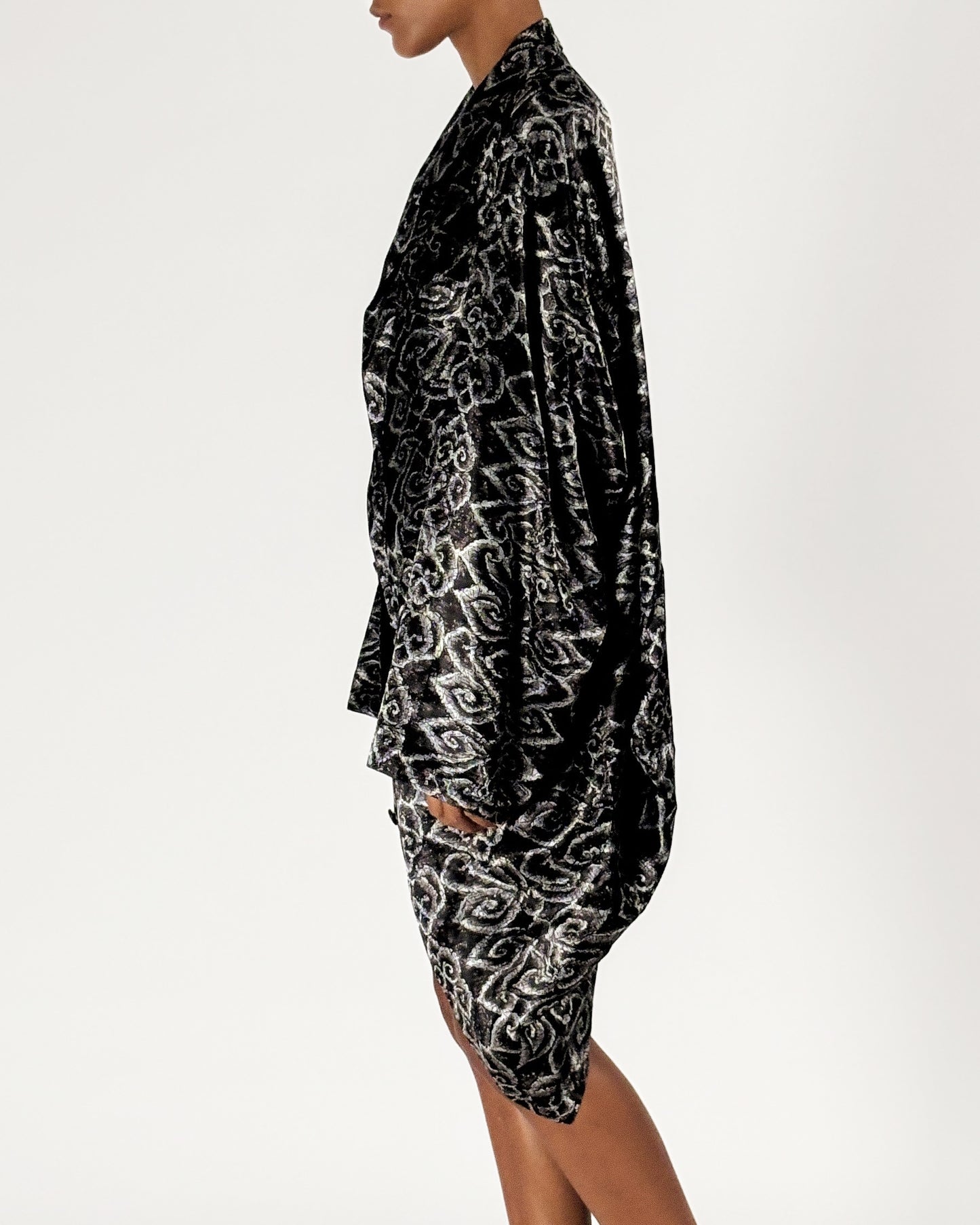 Yohji Yamamoto 1985 Cocoon Printed Jacket