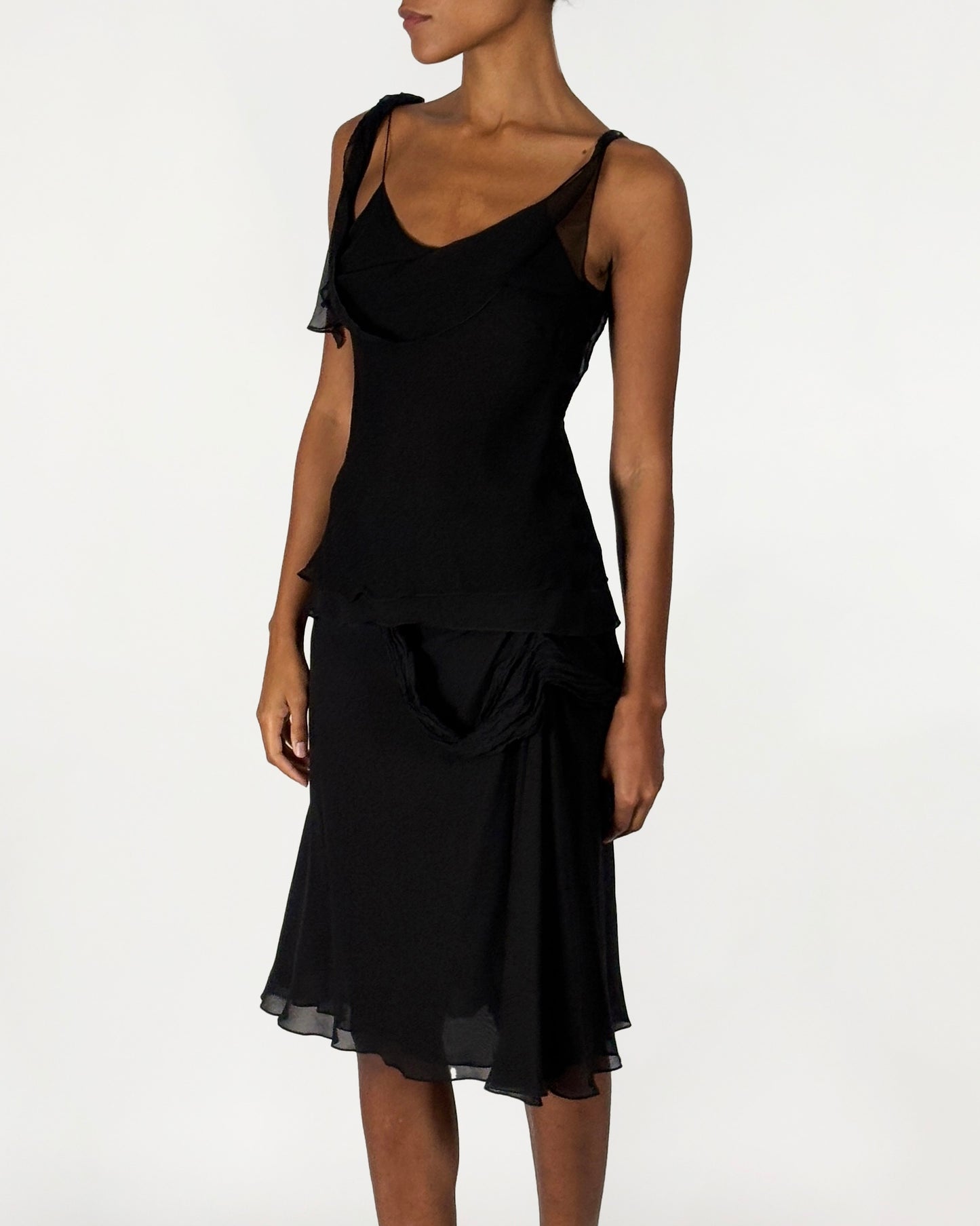 Dior by John Galliano 2003 Black Skirt Set