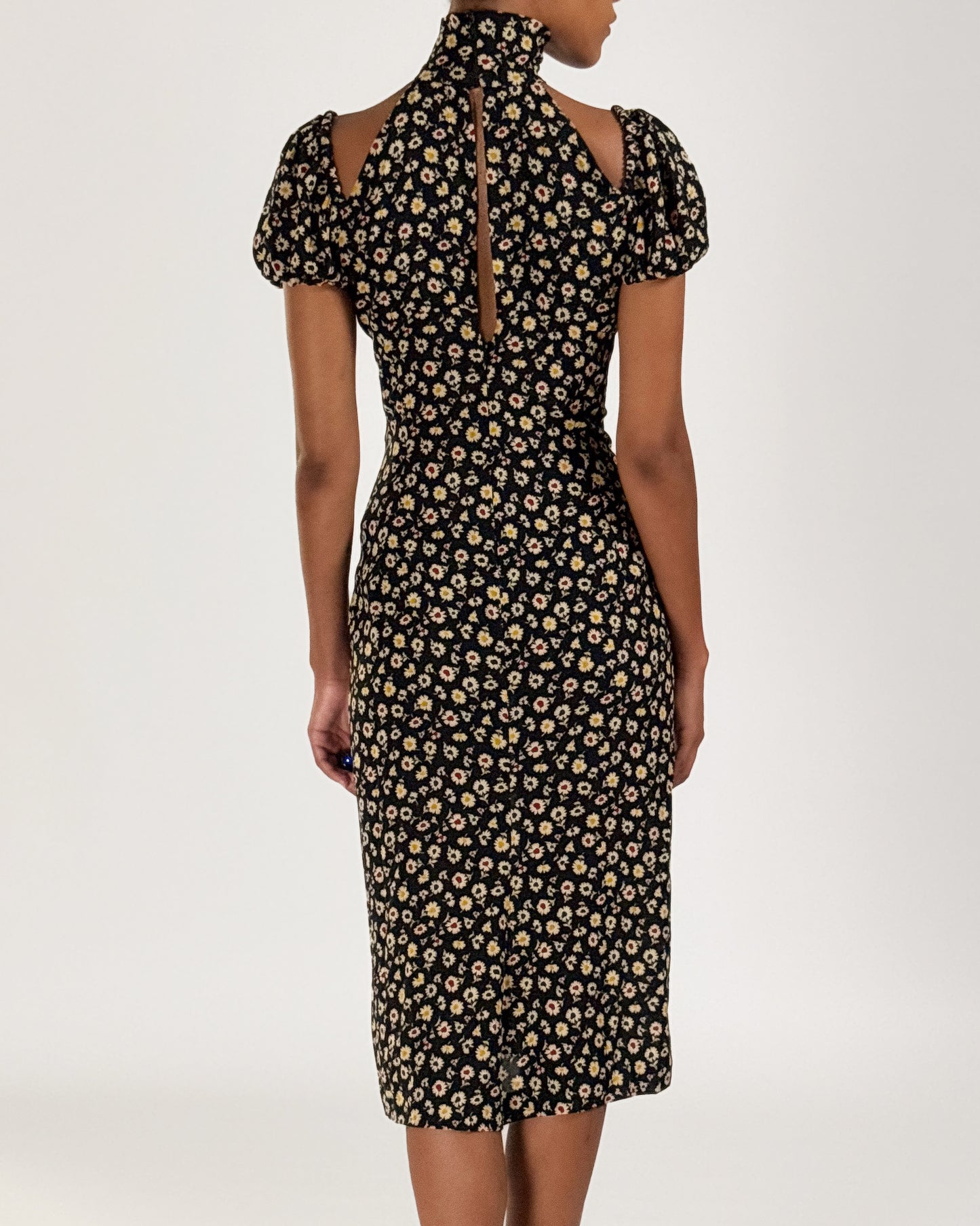 Dolce & Gabbana 2001 Floral Choker Dress