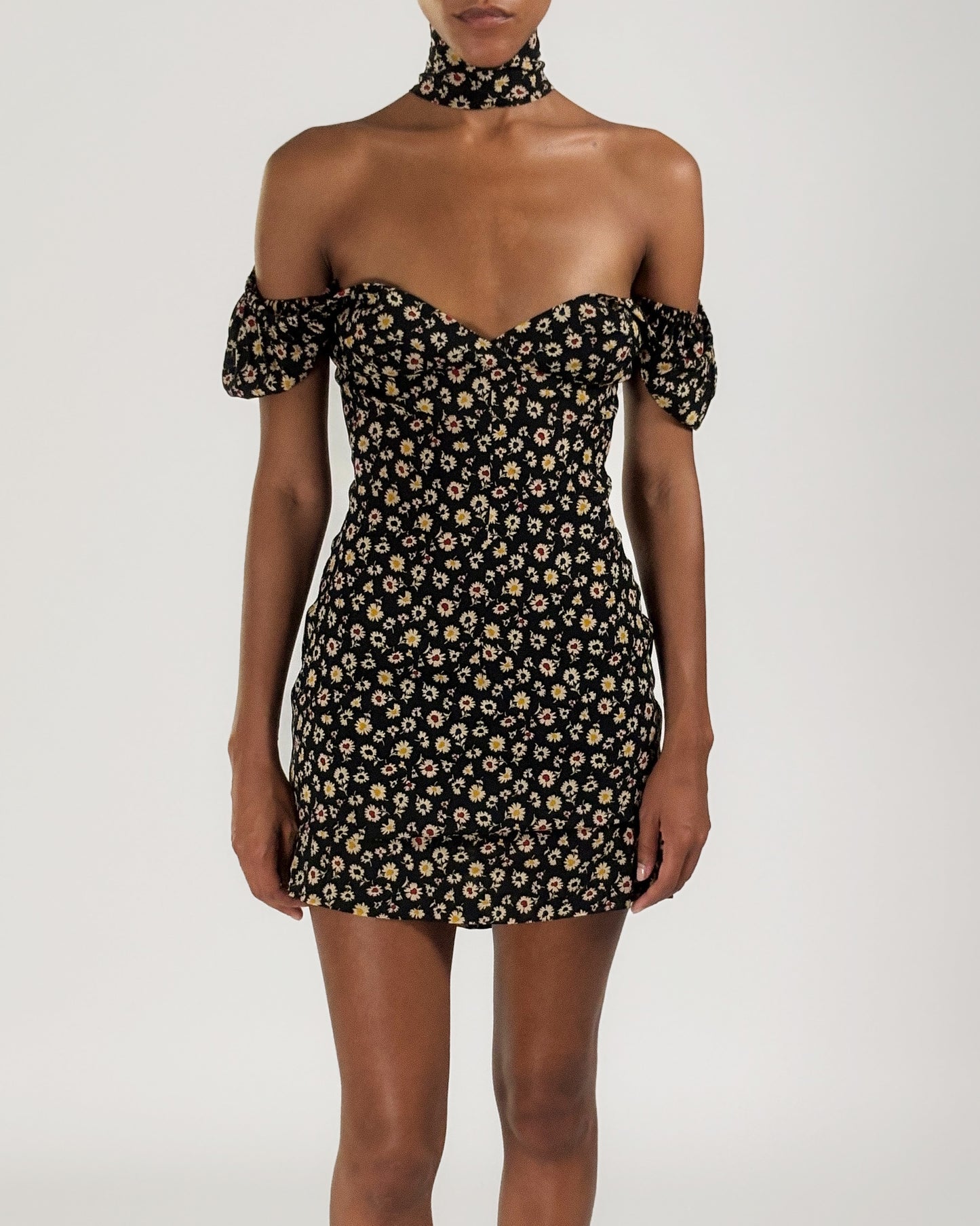 Dolce & Gabbana 2001 Floral Choker Dress