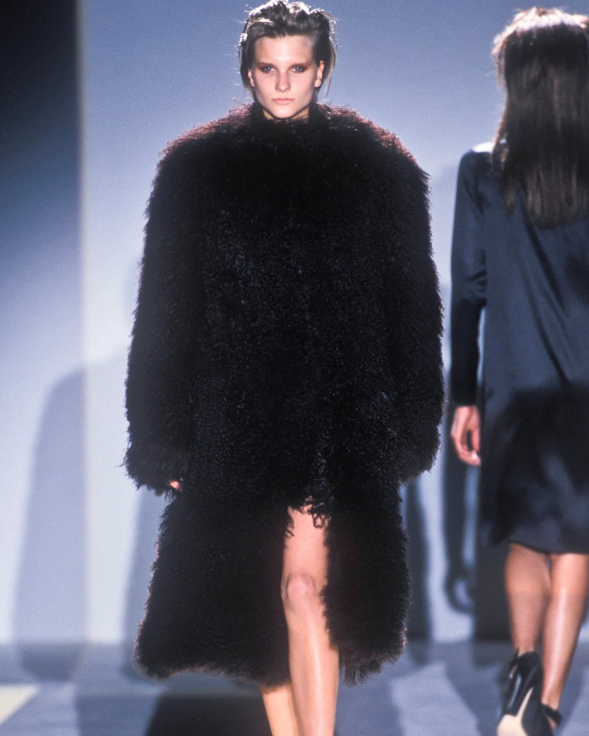 Gucci by Tom Ford 2001 Brown Mongolian Chubby Coat