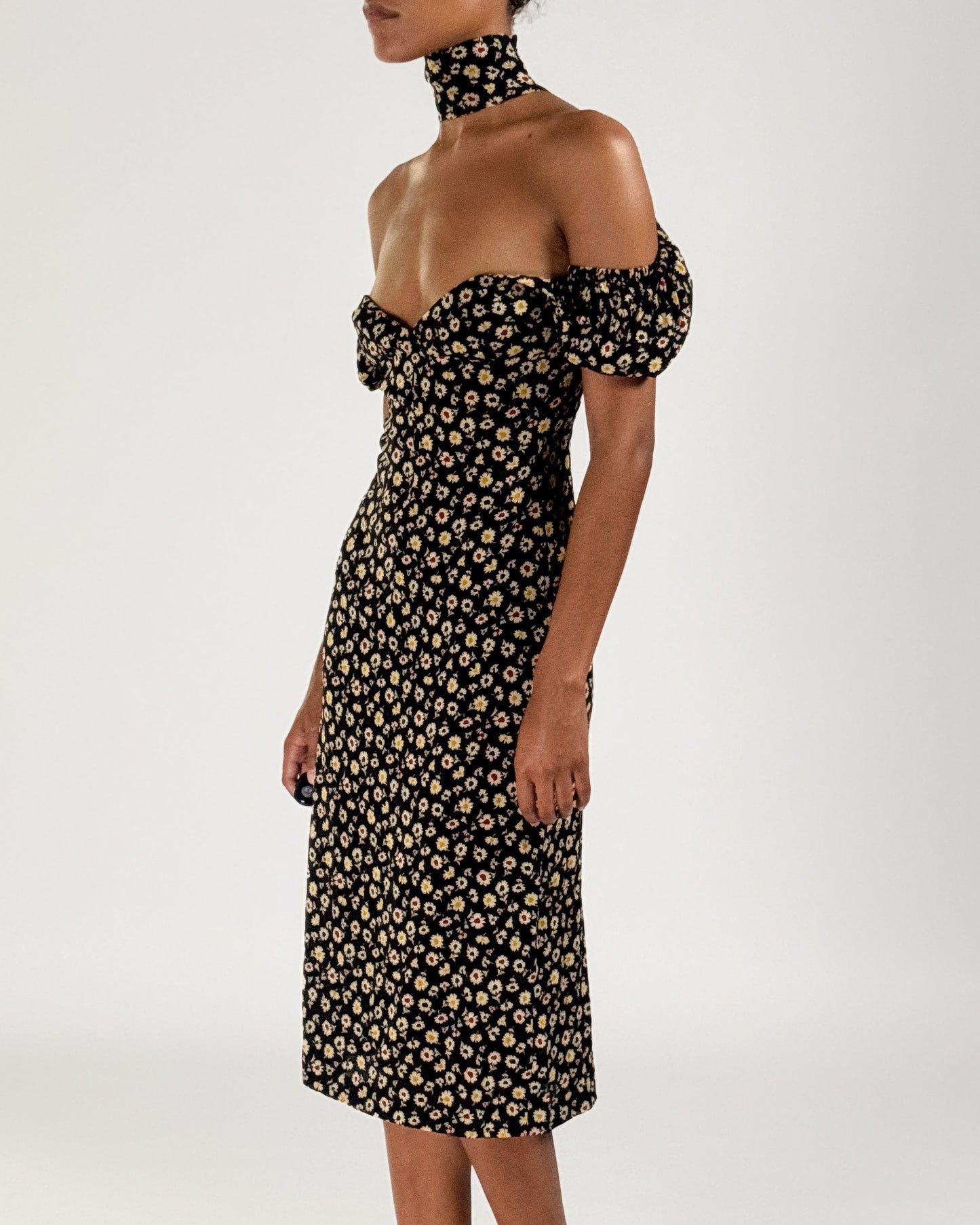 Dolce & Gabbana 2001 Floral Choker Dress