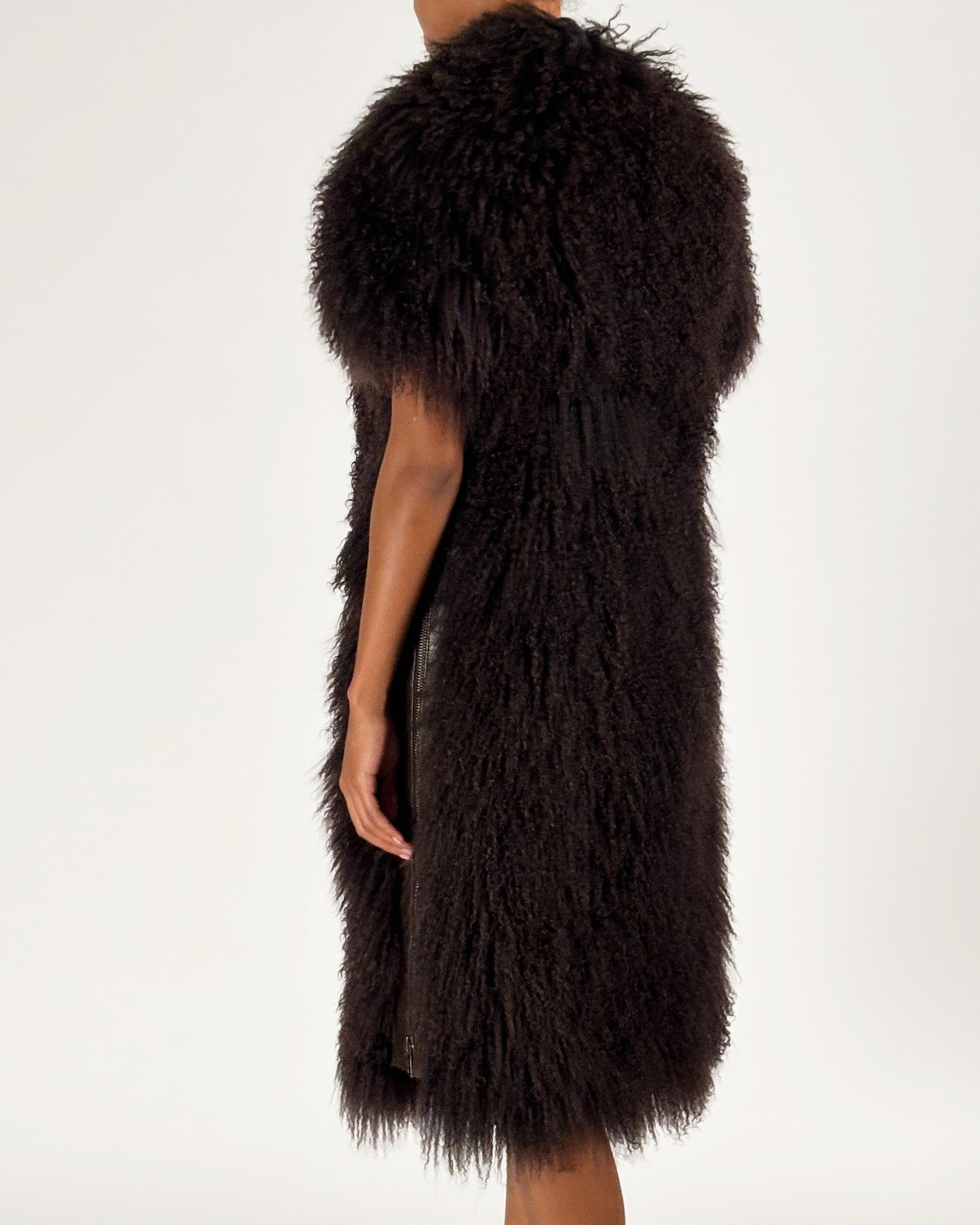 Gucci by Tom Ford 2001 Brown Mongolian Chubby Coat