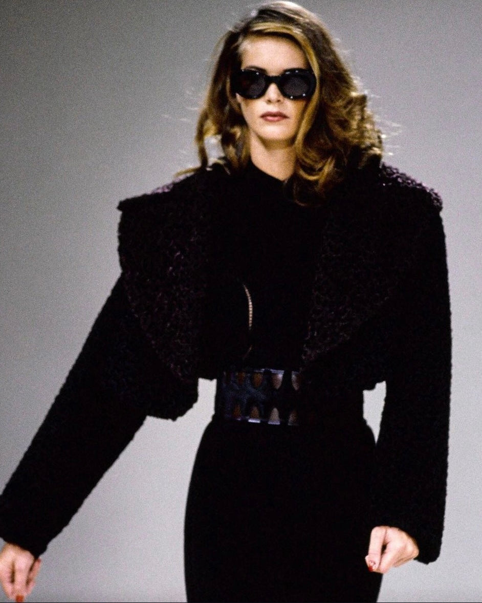 Azzedine Alaïa 1991 Astrakhan Faux Fur Jacket