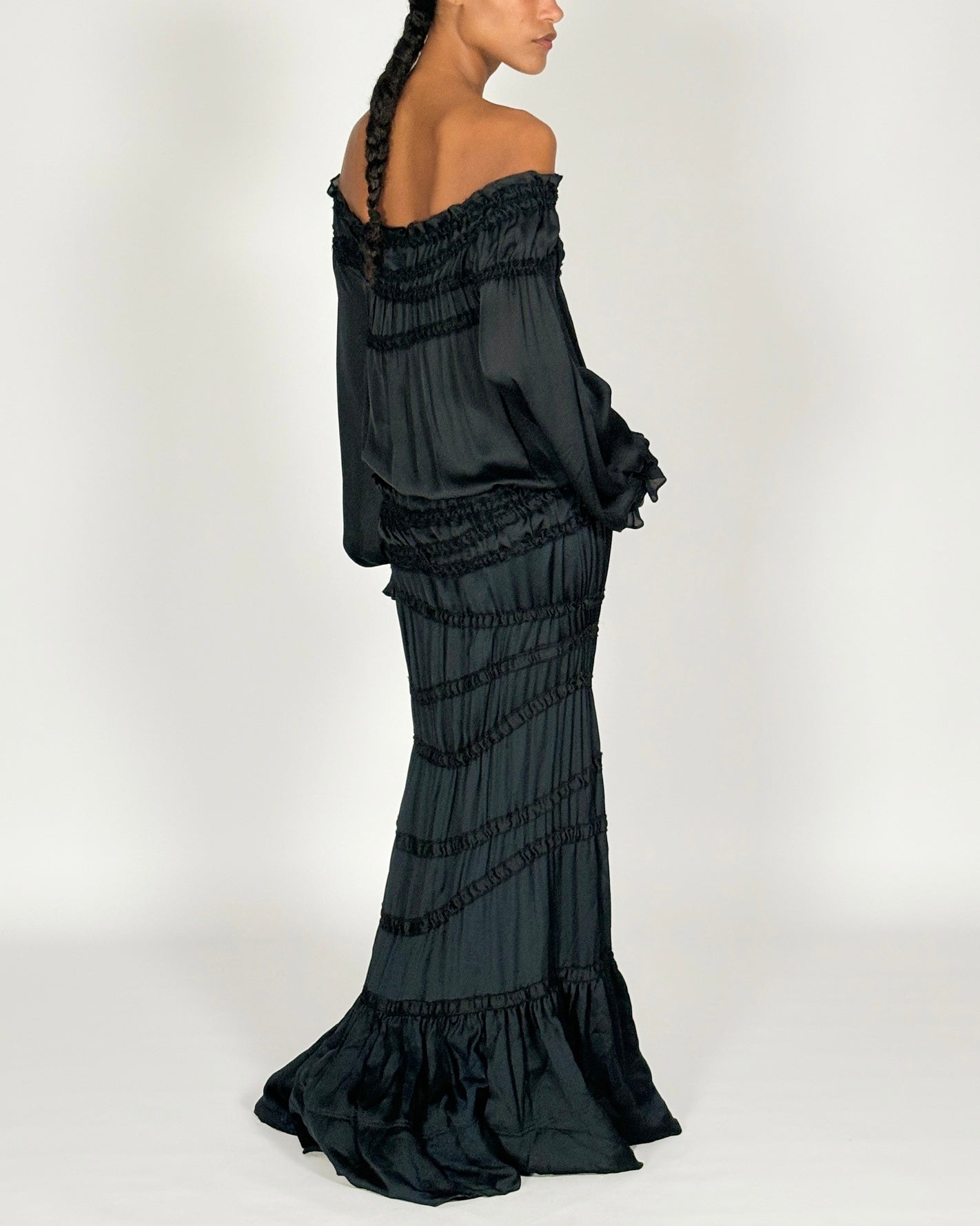 Yves Saint Laurent by Tom Ford 2001 Silk Skirt Set