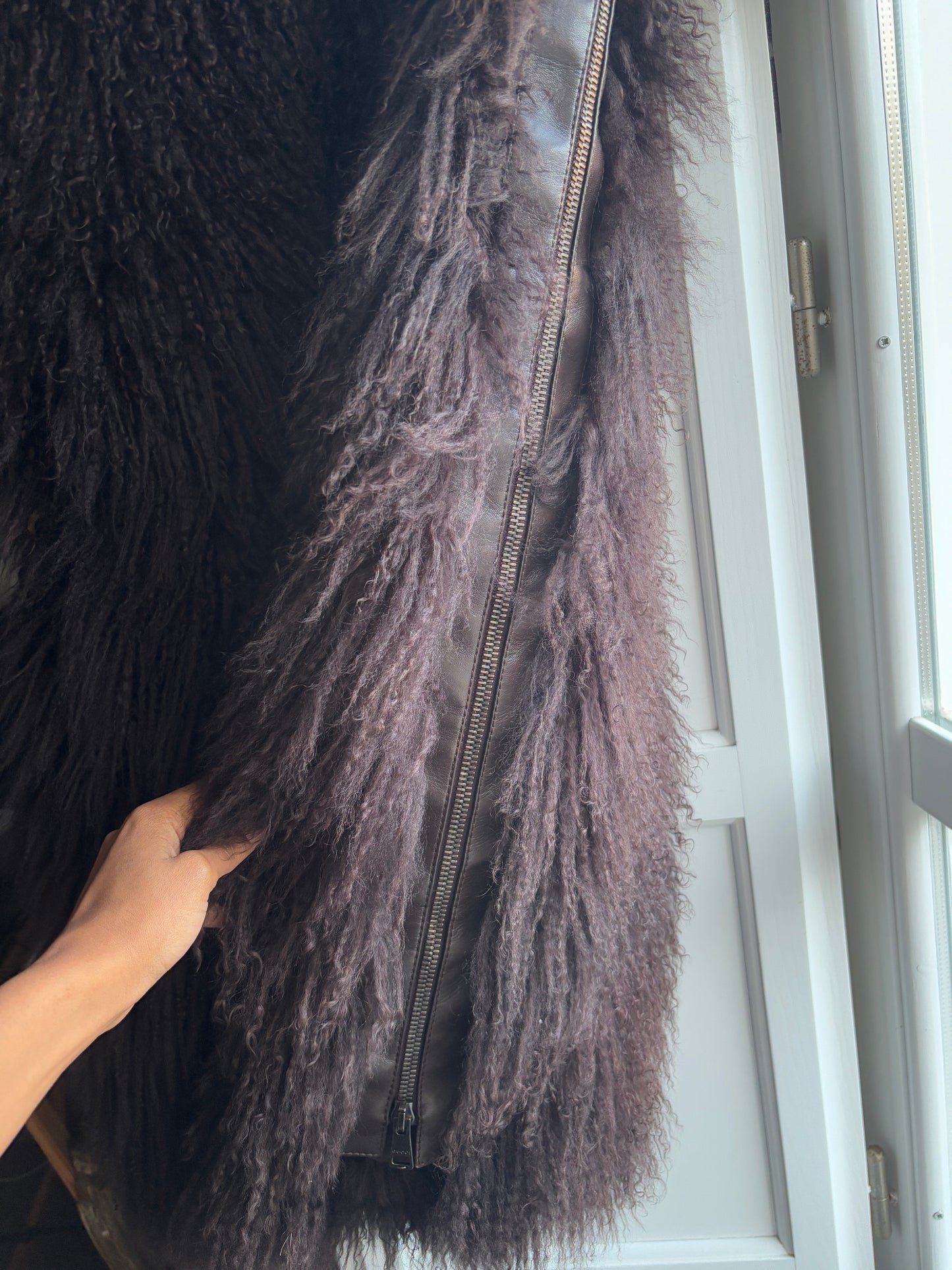 Gucci by Tom Ford 2001 Brown Mongolian Chubby Coat