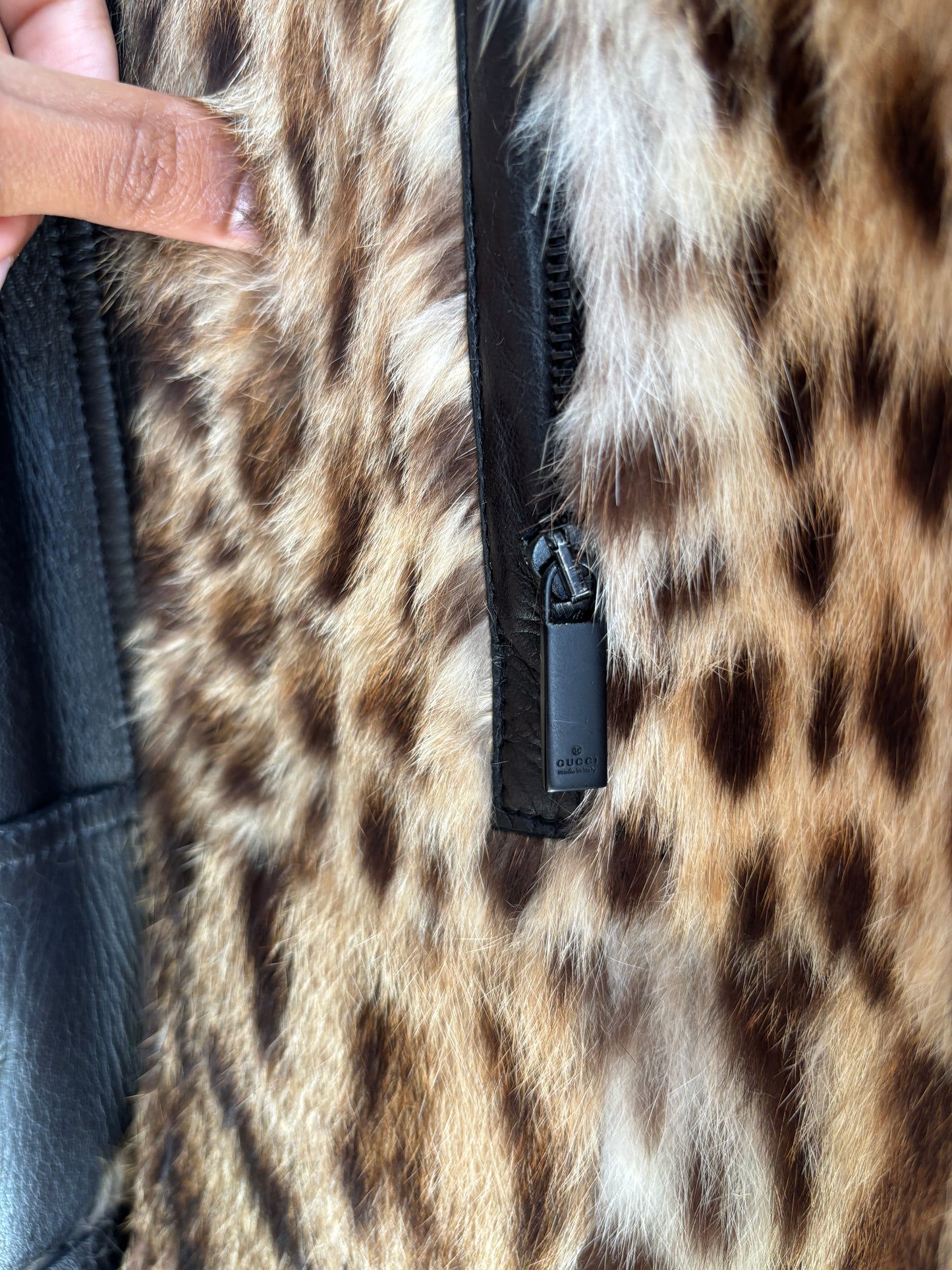 Gucci by Tom Ford 1999 Leopard Print Fur Coat