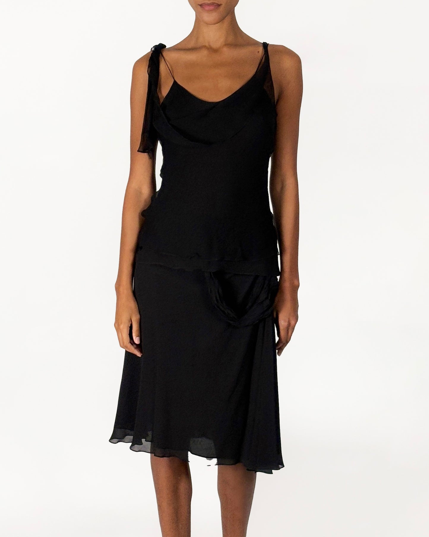 Dior by John Galliano 2003 Black Skirt Set