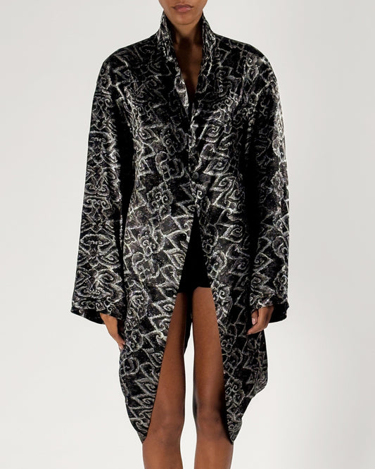 Yohji Yamamoto 1985 Cocoon Printed Jacket