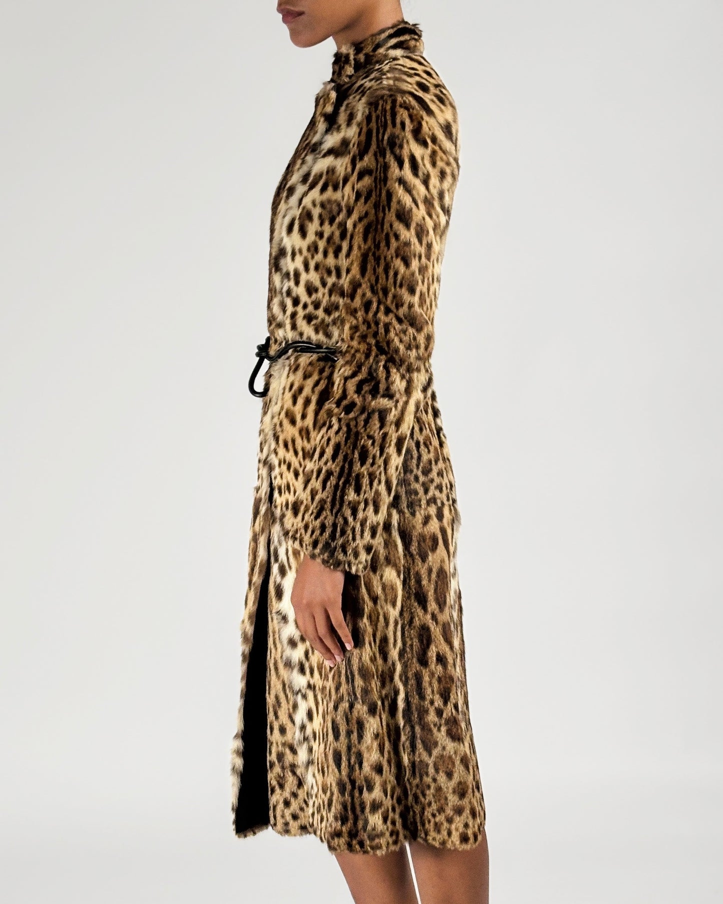 Gucci by Tom Ford 1999 Leopard Print Fur Coat