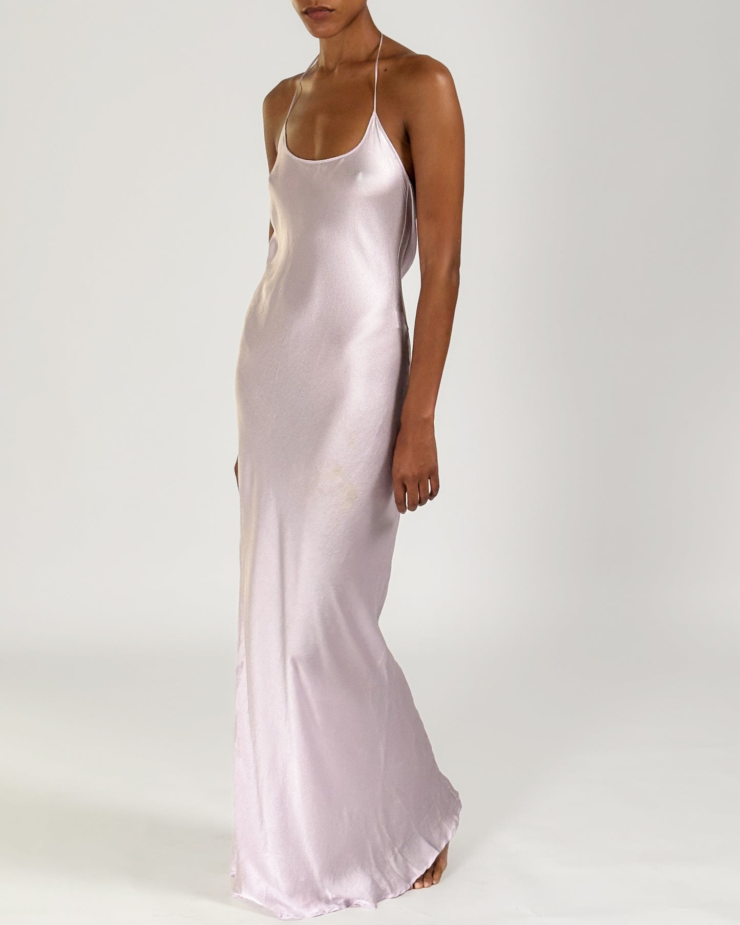 Roberto Cavalli 2000 Silk Halter Dress