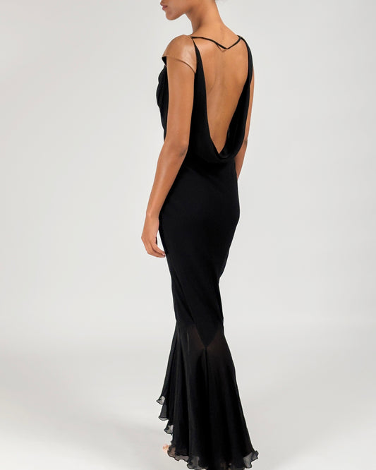 Gianni Versace Couture 2001 Chiffon Gown