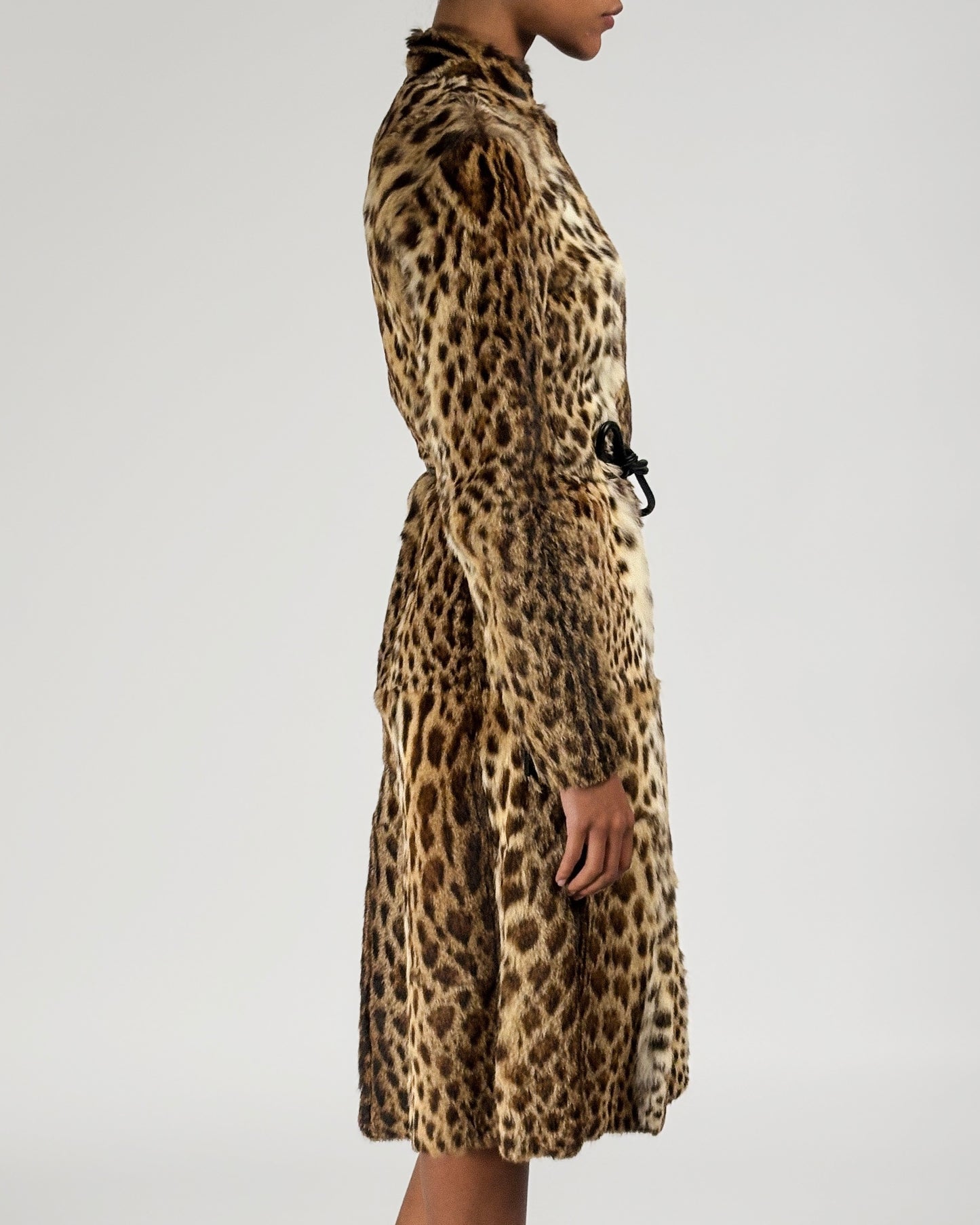 Gucci by Tom Ford 1999 Leopard Print Fur Coat