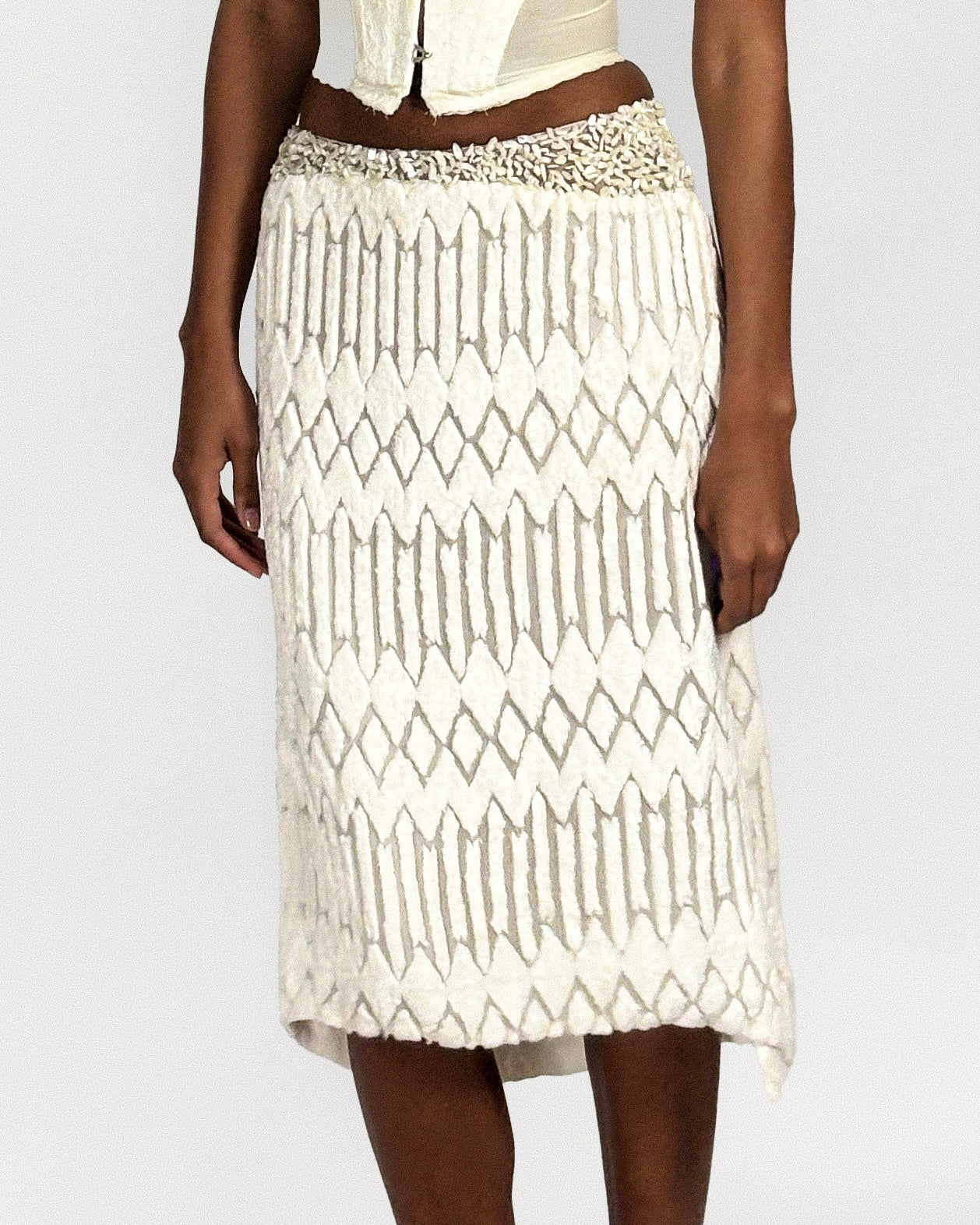 Gianni Versace 1999 Chenille Skirt