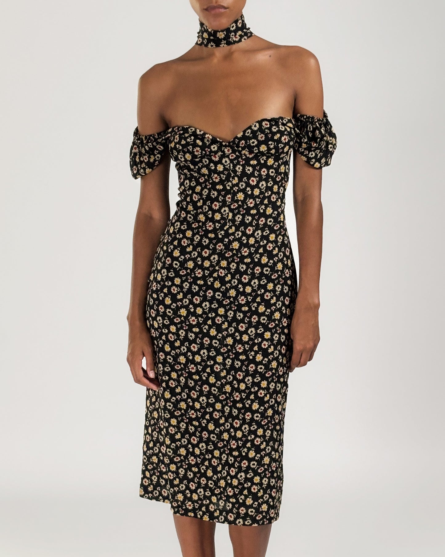 Dolce & Gabbana 2001 Floral Choker Dress