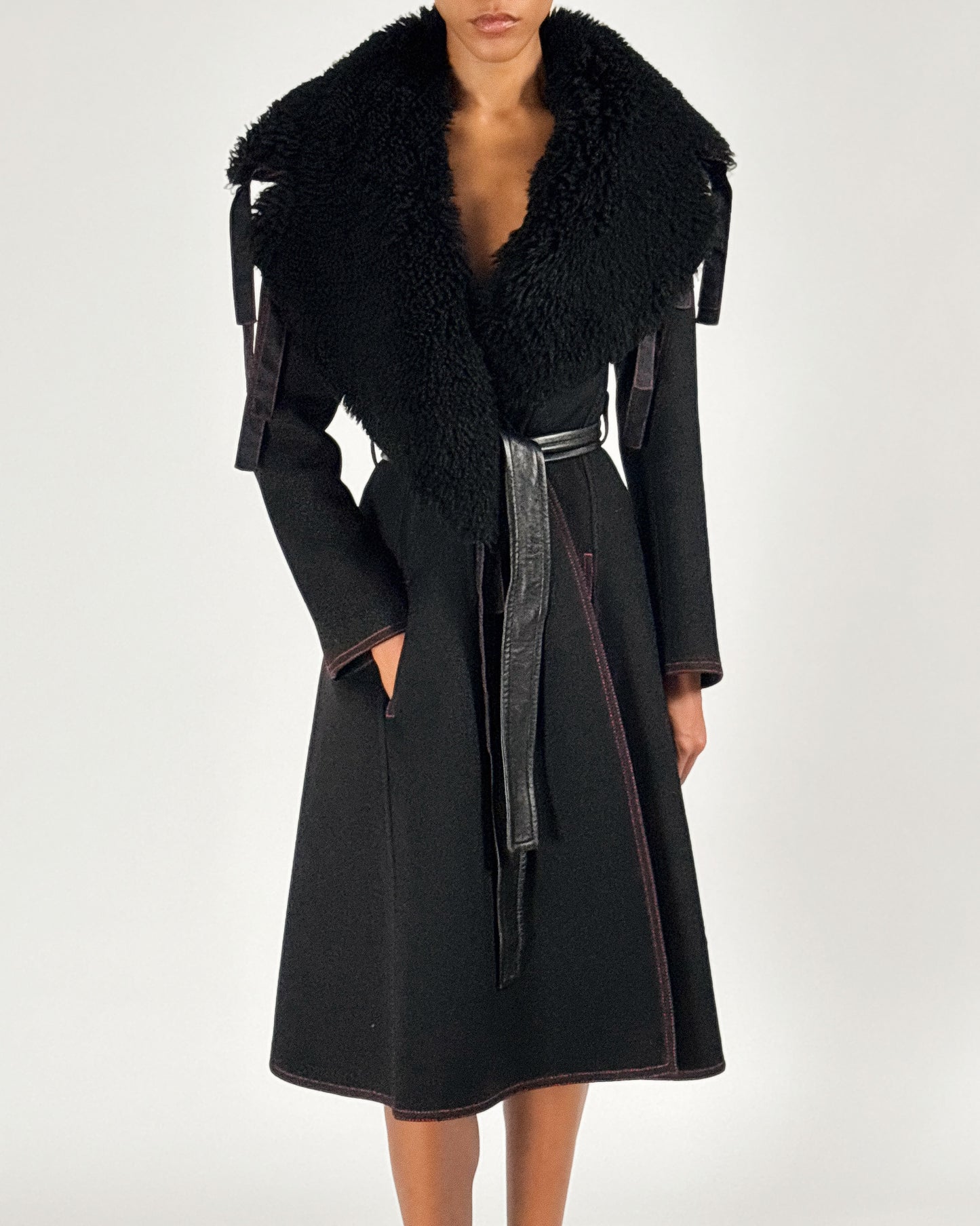 Céline by Phoebe Philo 2015 Fur Trim Coat