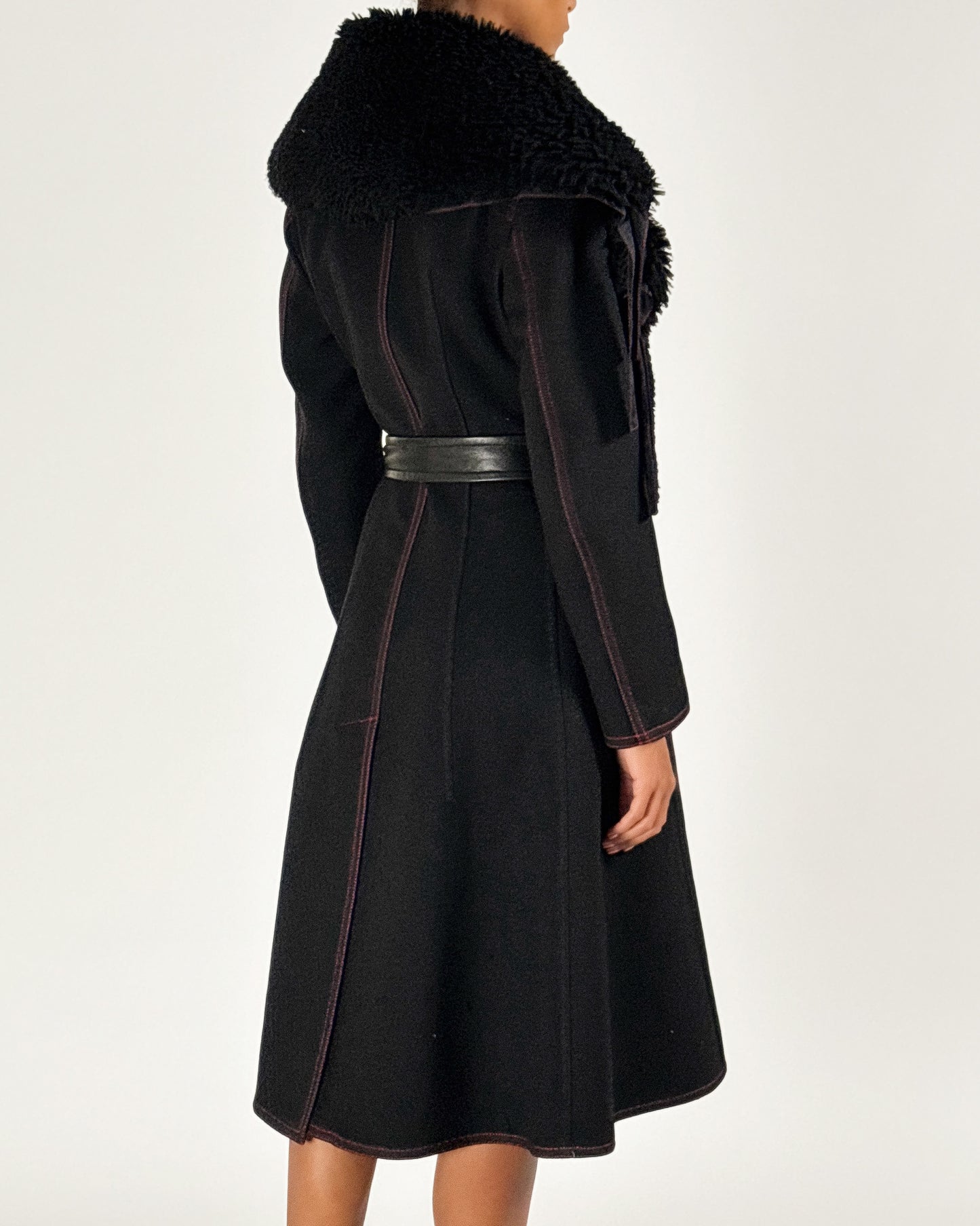 Céline by Phoebe Philo 2015 Fur Trim Coat