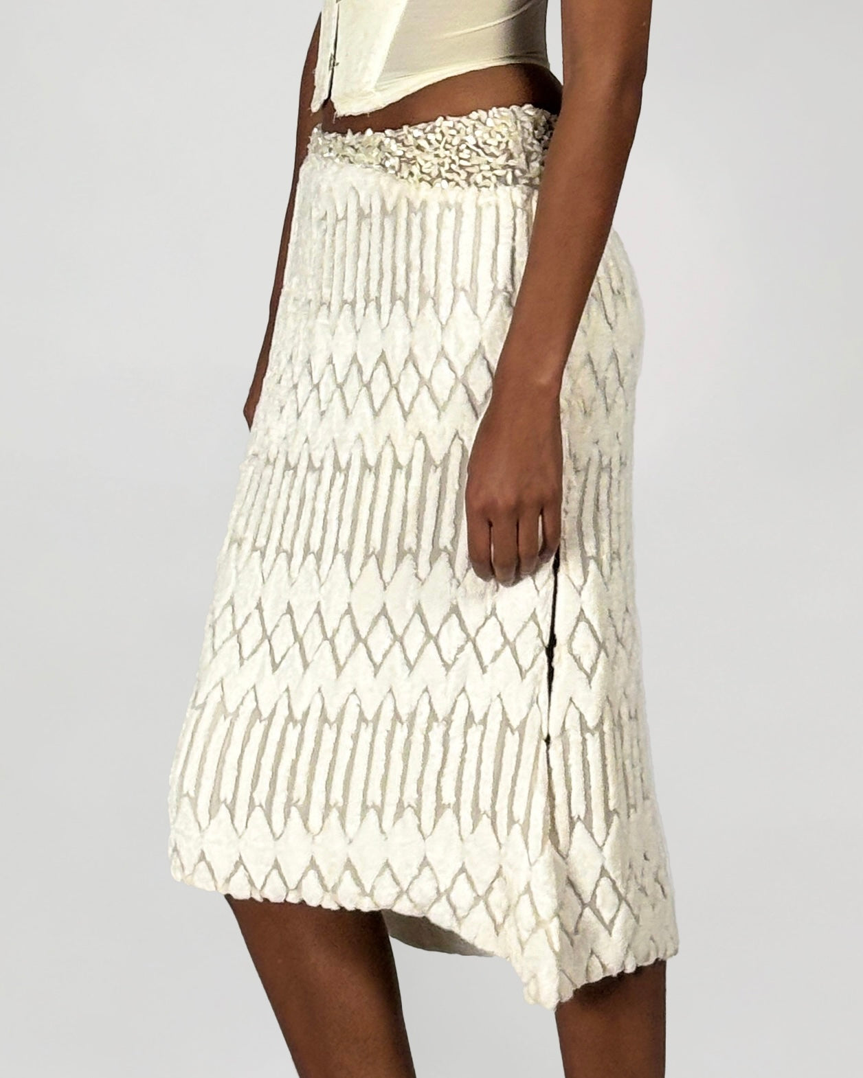 Gianni Versace 1999 Chenille Skirt