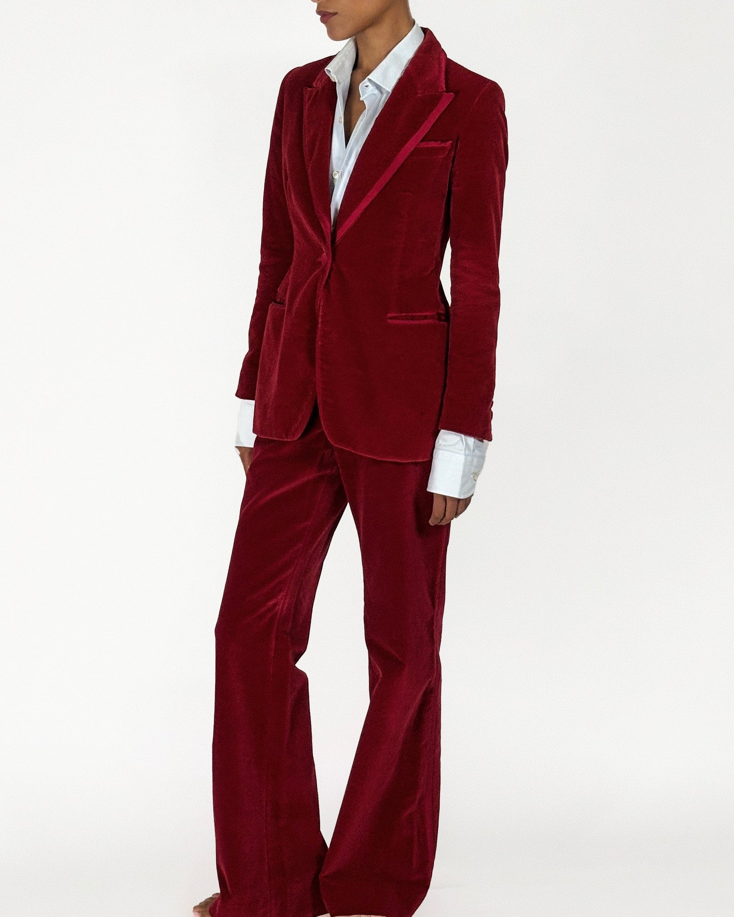 Gucci by Tom Ford 1996 Red Velvet Suit