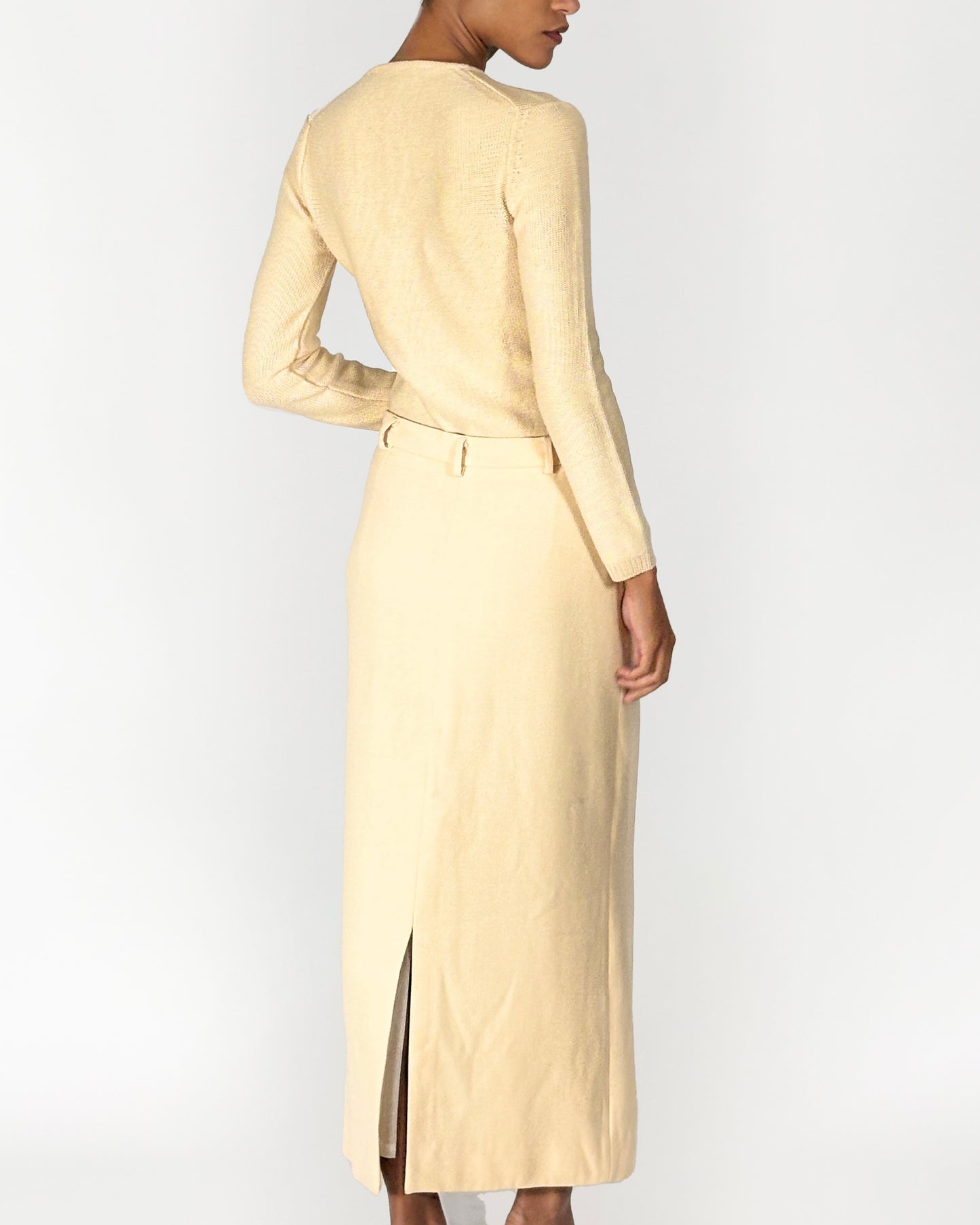 Gucci by Tom Ford 1996 Cream Skirt Set