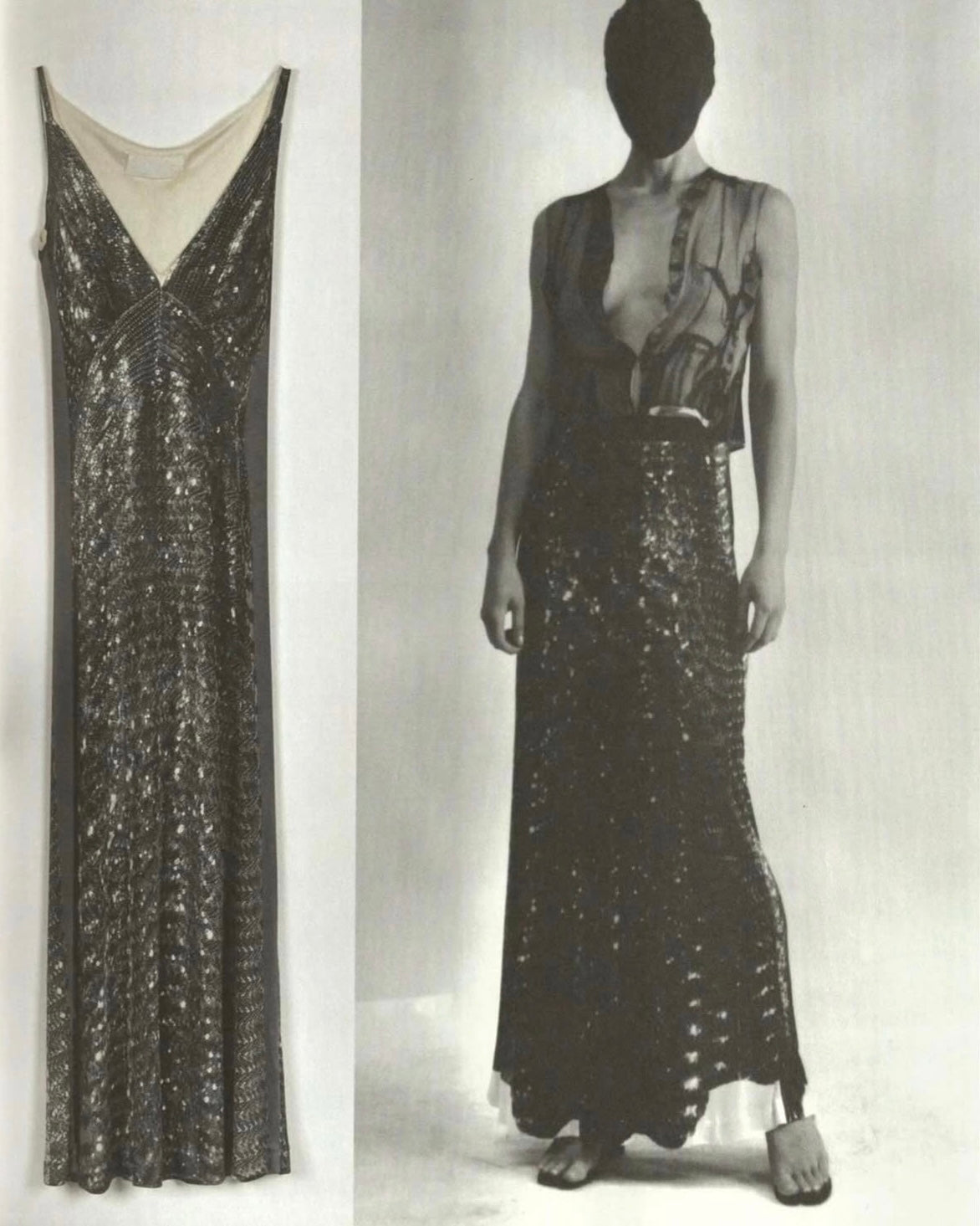 Maison Martin Margiela 1996 Tromp L'oiel Sequin Dress