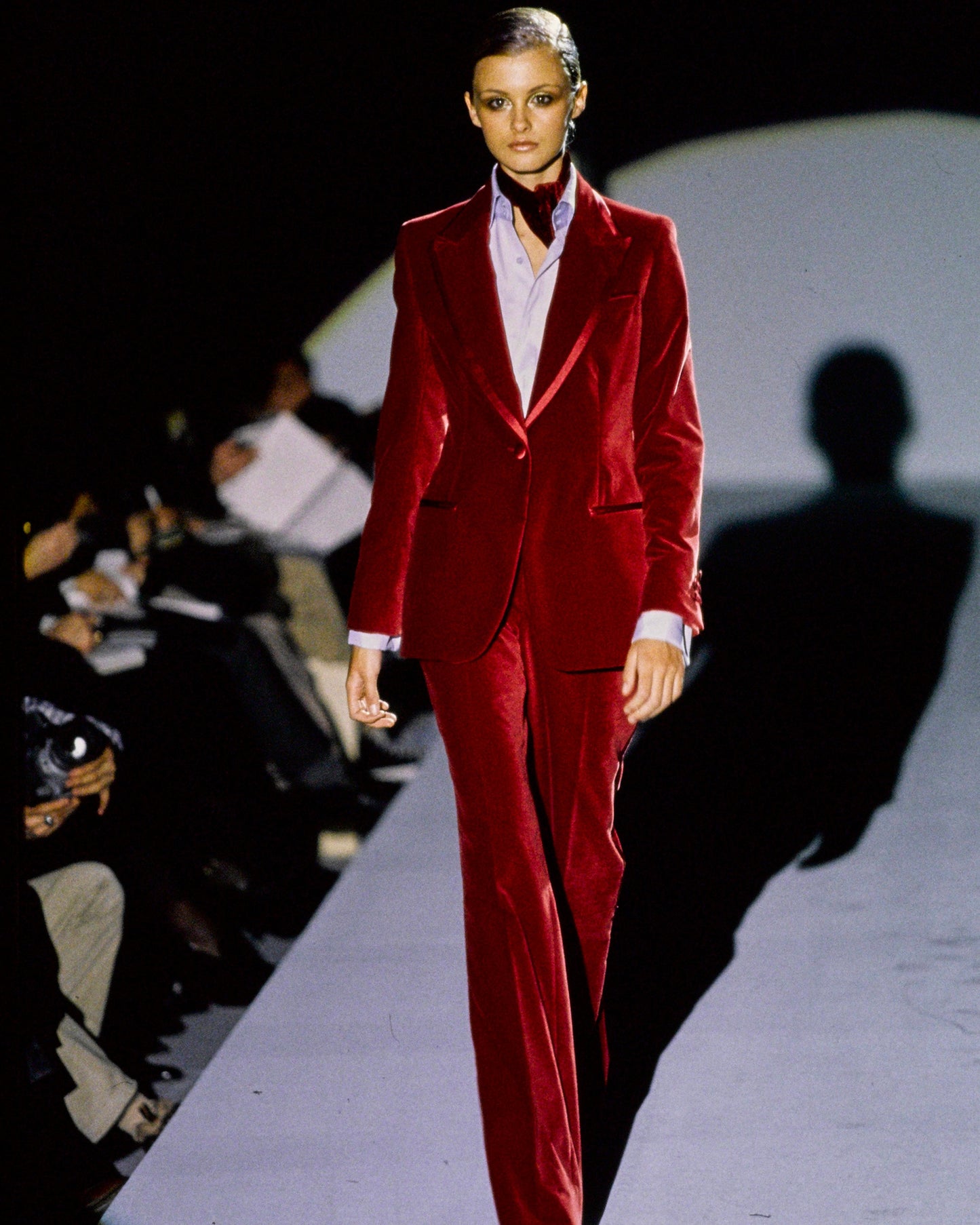 Gucci by Tom Ford 1996 Red Velvet Suit