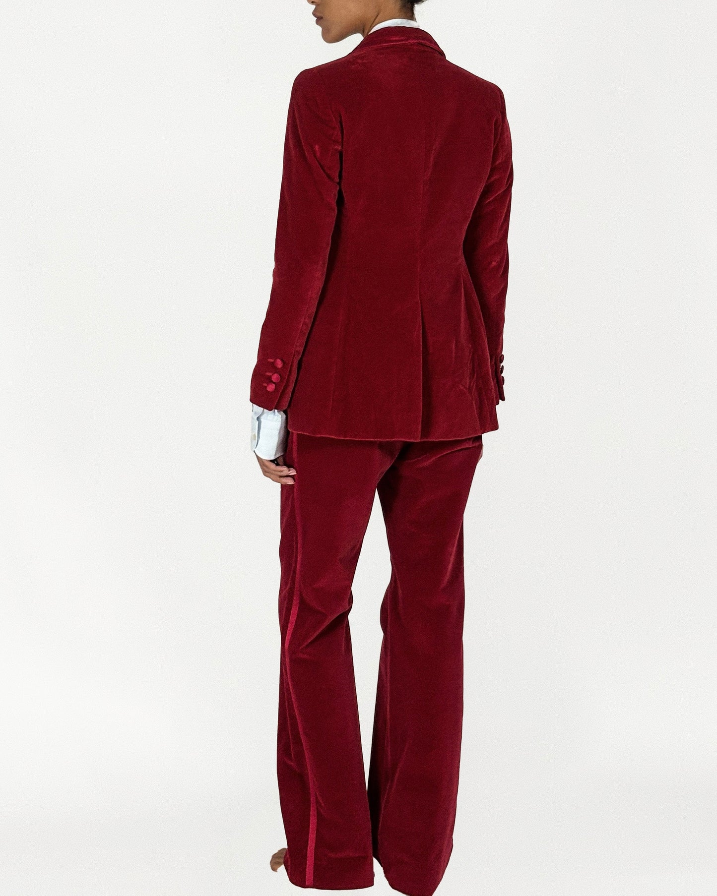 Gucci by Tom Ford 1996 Red Velvet Suit