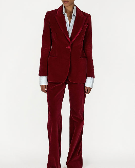 Gucci by Tom Ford 1996 Red Velvet Suit