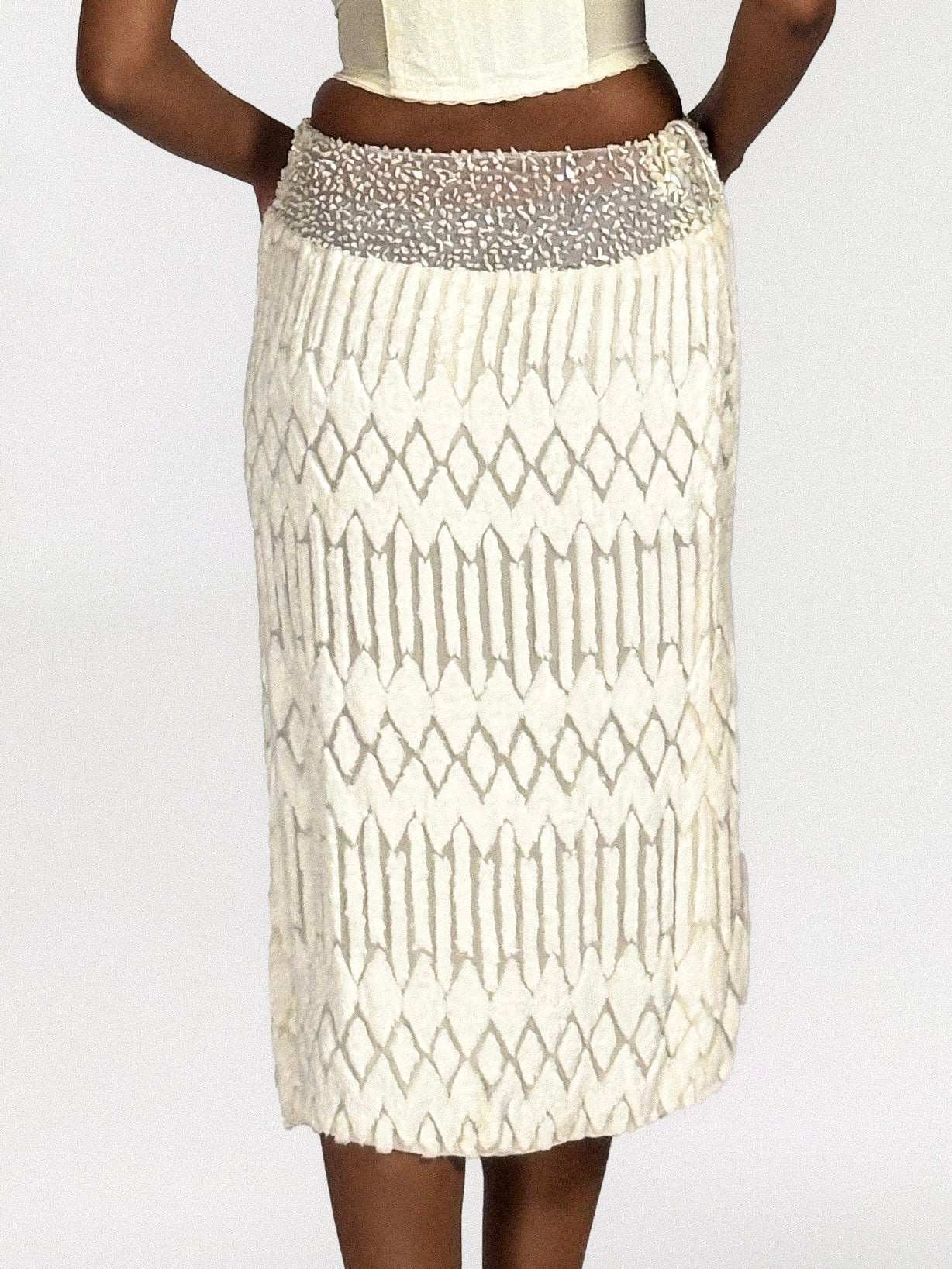 Gianni Versace 1999 Chenille Skirt