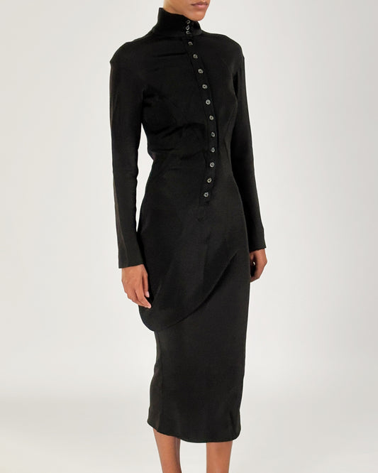 Alexander McQueen 1998 'Joan' Crepe Dress