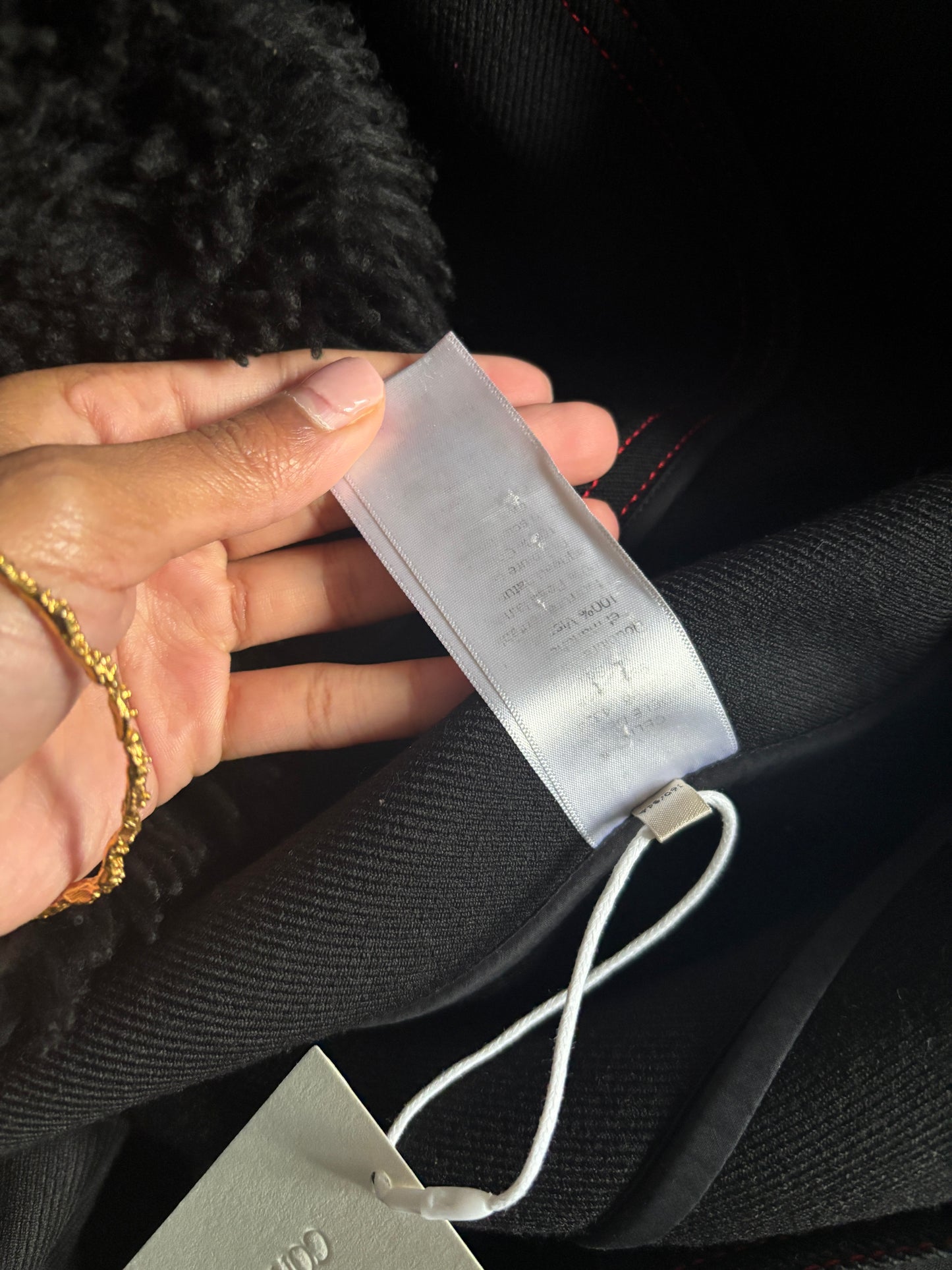 Céline by Phoebe Philo 2015 Fur Trim Coat