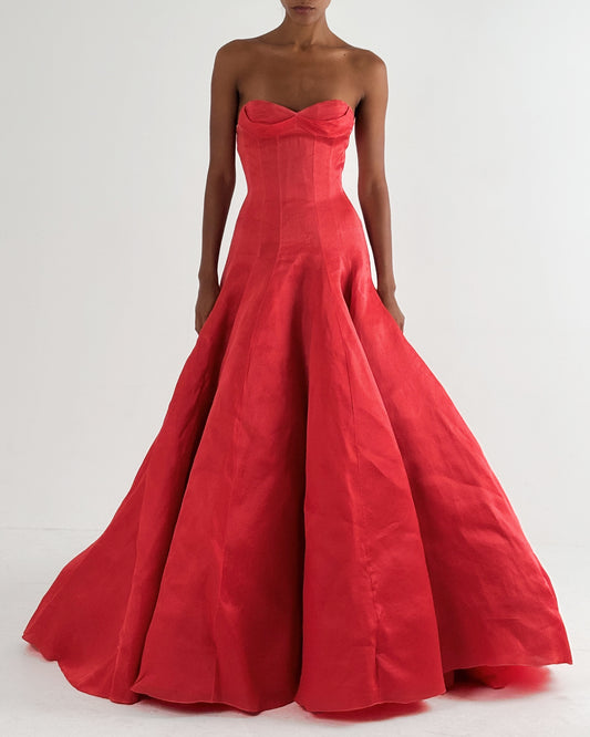 Christian Dior Haute Couture 2012 Red Gown