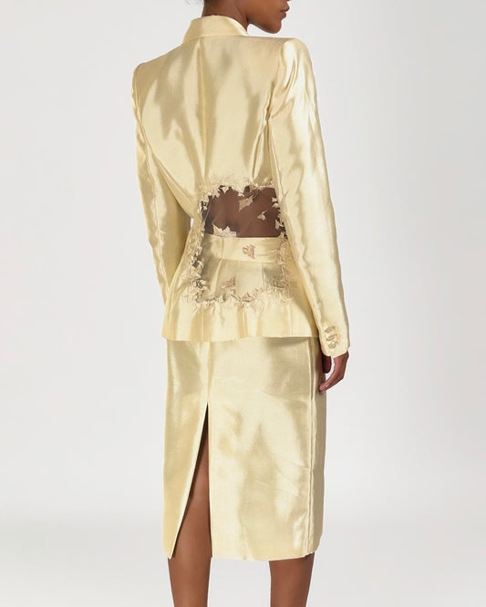 Alexander McQueen 1999 Cut-out Skirt Suit