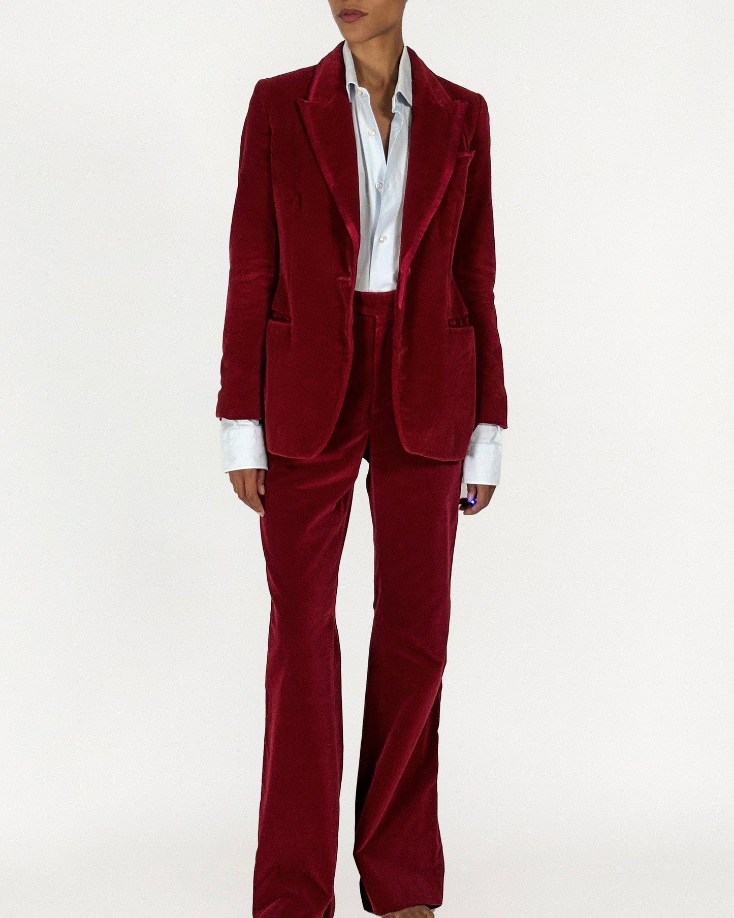 Gucci by Tom Ford 1996 Red Velvet Suit