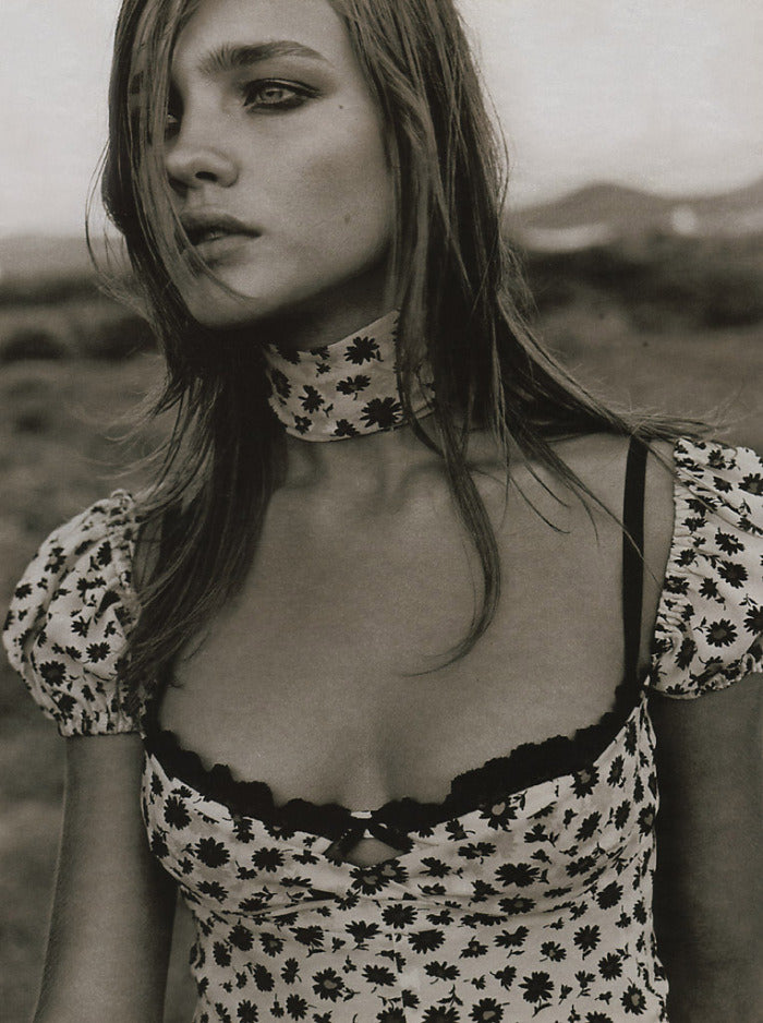 Dolce & Gabbana 2001 Floral Choker Dress