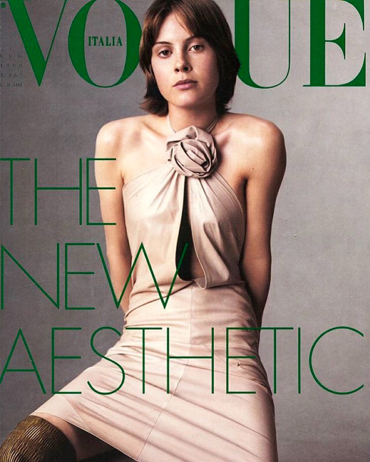 Gucci by Tom Ford 1999 Leather Flower Applique Dress