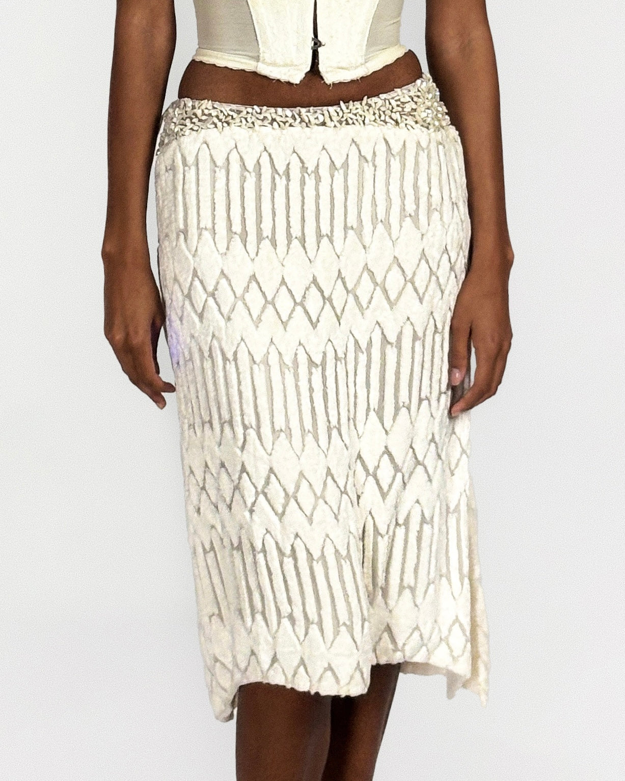 Gianni Versace 1999 Chenille Skirt