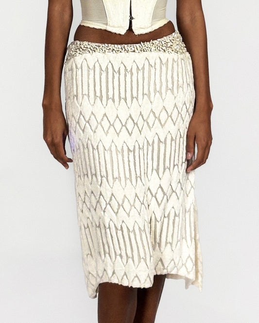 Gianni Versace 1999 Chenille Skirt