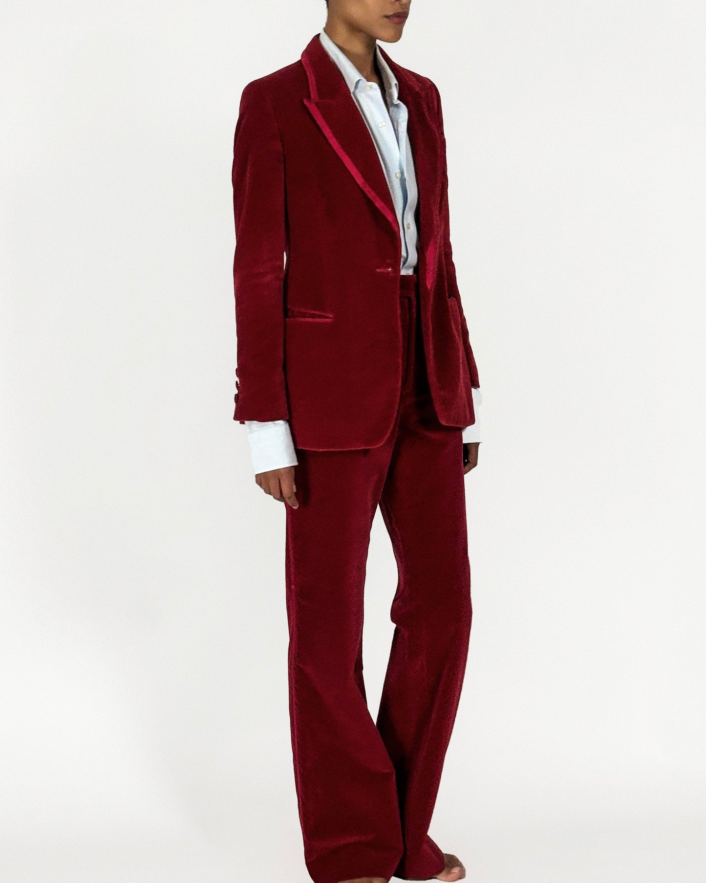 Gucci by Tom Ford 1996 Red Velvet Suit