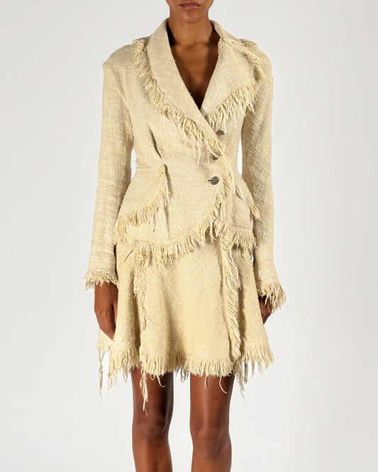 Vivienne Westwood 1997 Fringe Suit Ensemble
