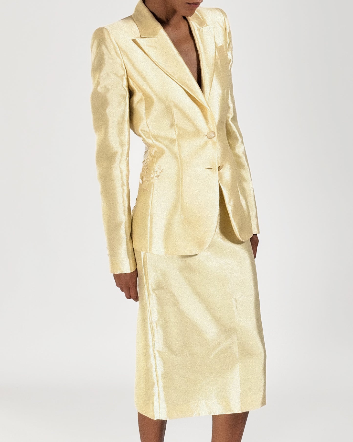 Alexander McQueen 1999 Cut-out Skirt Suit
