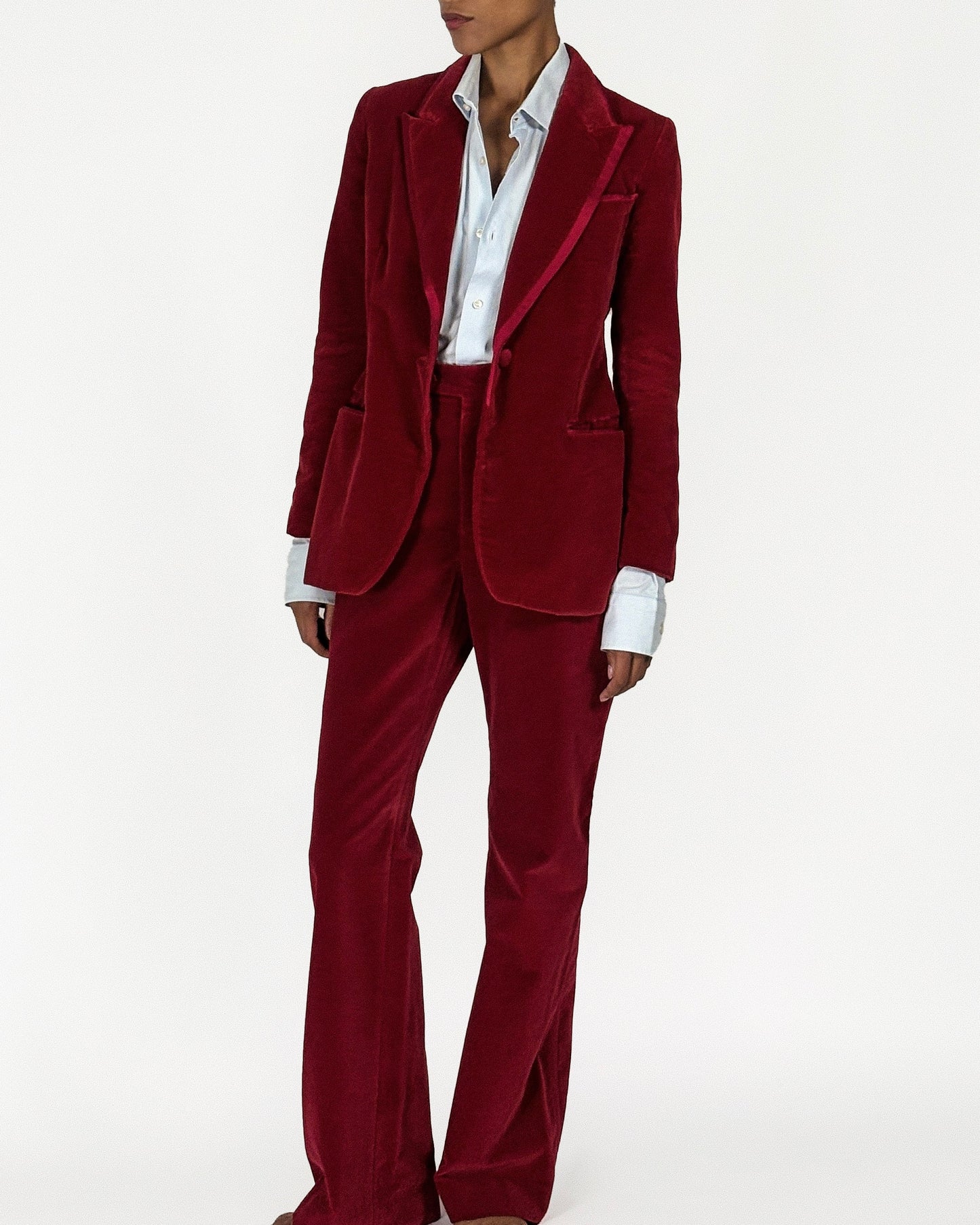 Gucci by Tom Ford 1996 Red Velvet Suit