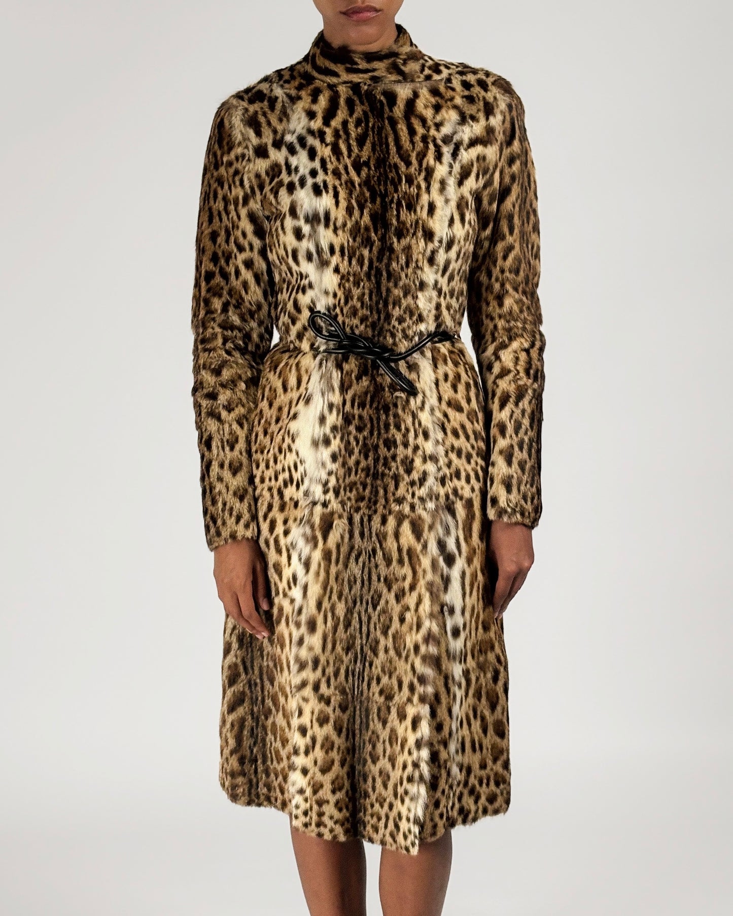Gucci by Tom Ford 1999 Leopard Print Fur Coat