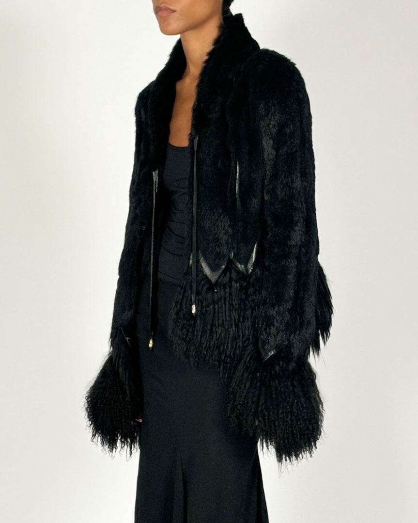 Roberto Cavalli 1999 Mongolian Fur Jacket