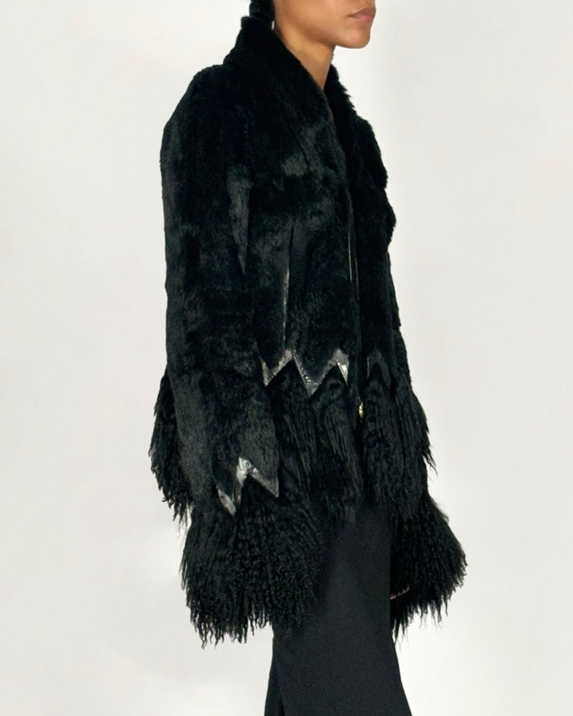 Roberto Cavalli 1999 Mongolian Fur Jacket