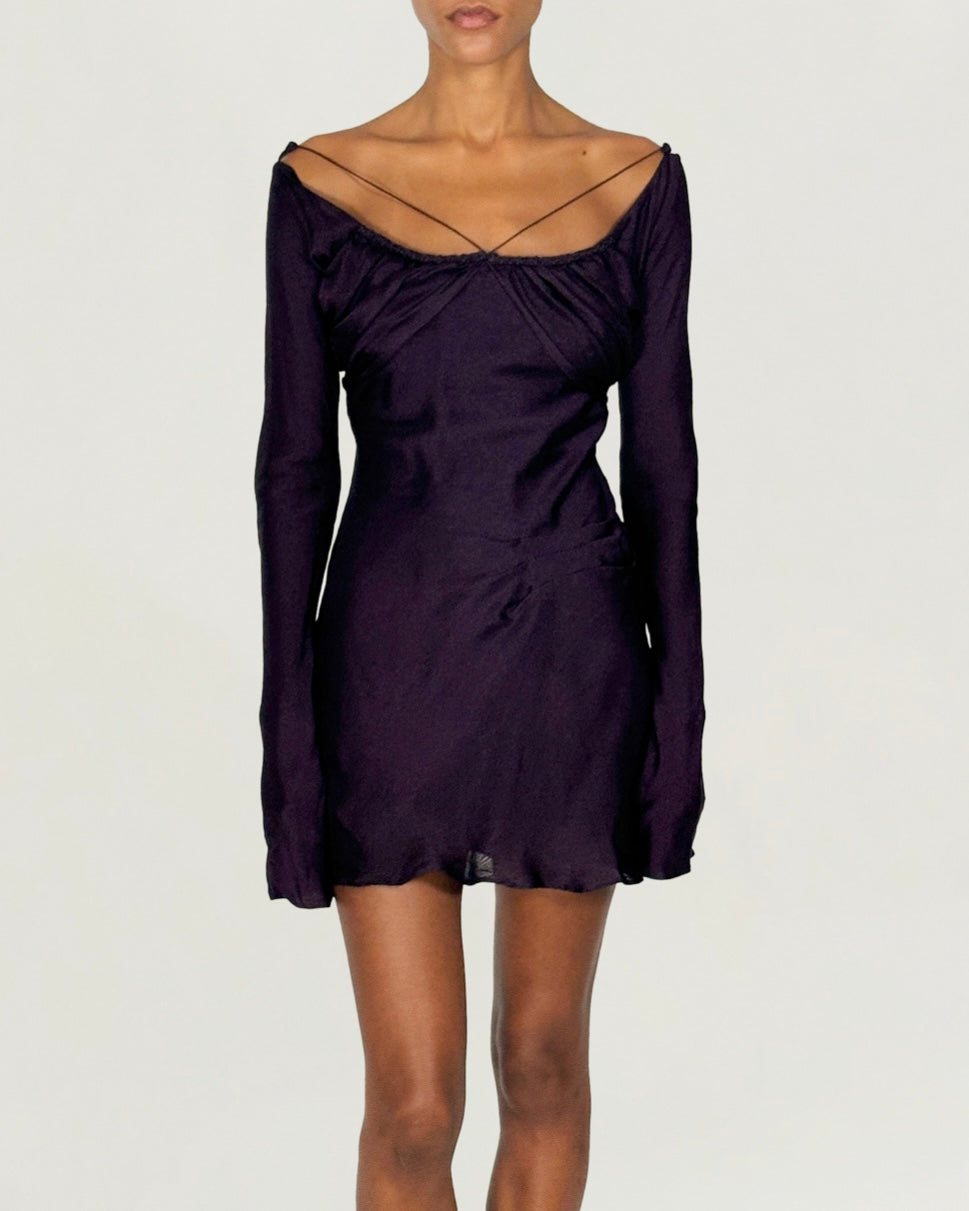 gucci backless dress GUCCI By TOM FORD F/W 2001 Runway Satin Backless Dress