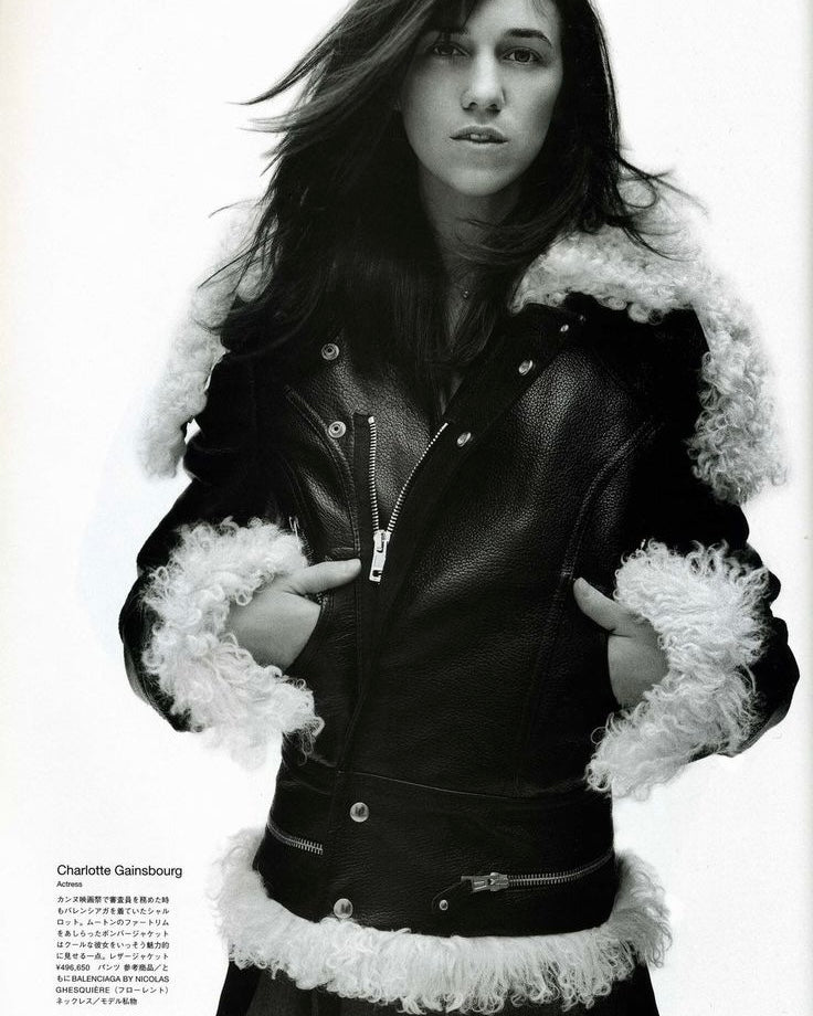 Balenciaga by Nicolas Ghesquière Leather & Shearling Moto Jacket